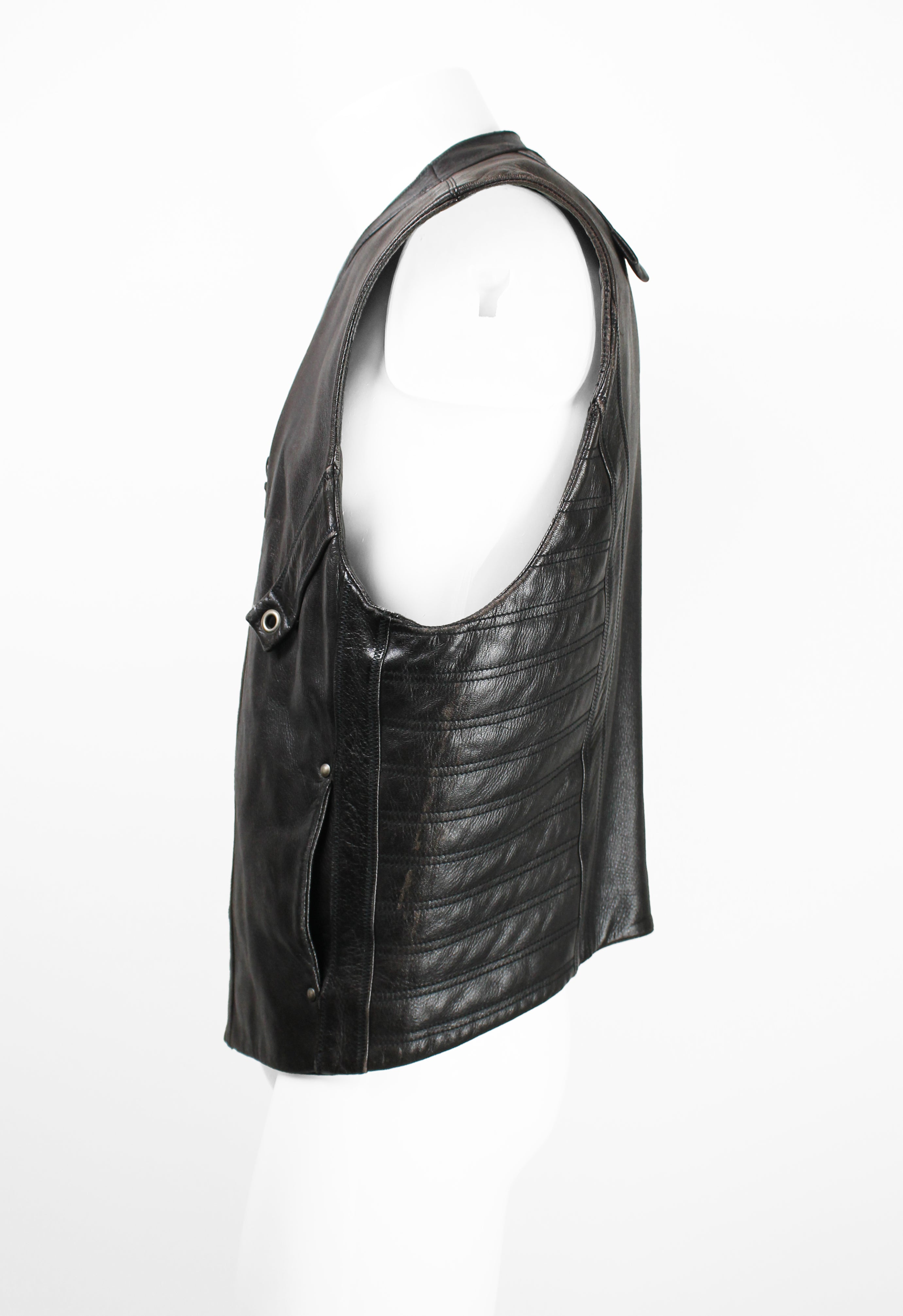 ISSEY MIYAKE MEN FW 1993 LEATHER BIKER VEST
