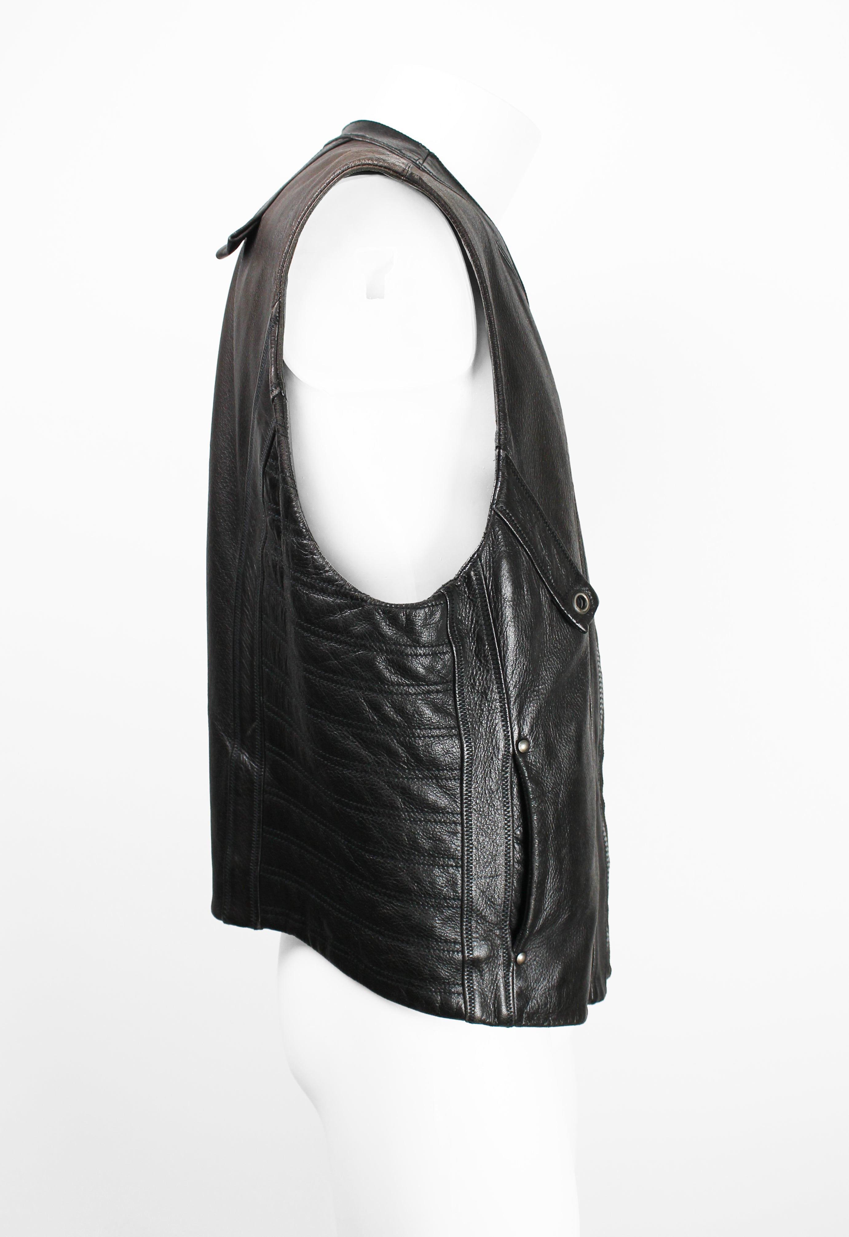 ISSEY MIYAKE MEN FW 1993 LEATHER BIKER VEST