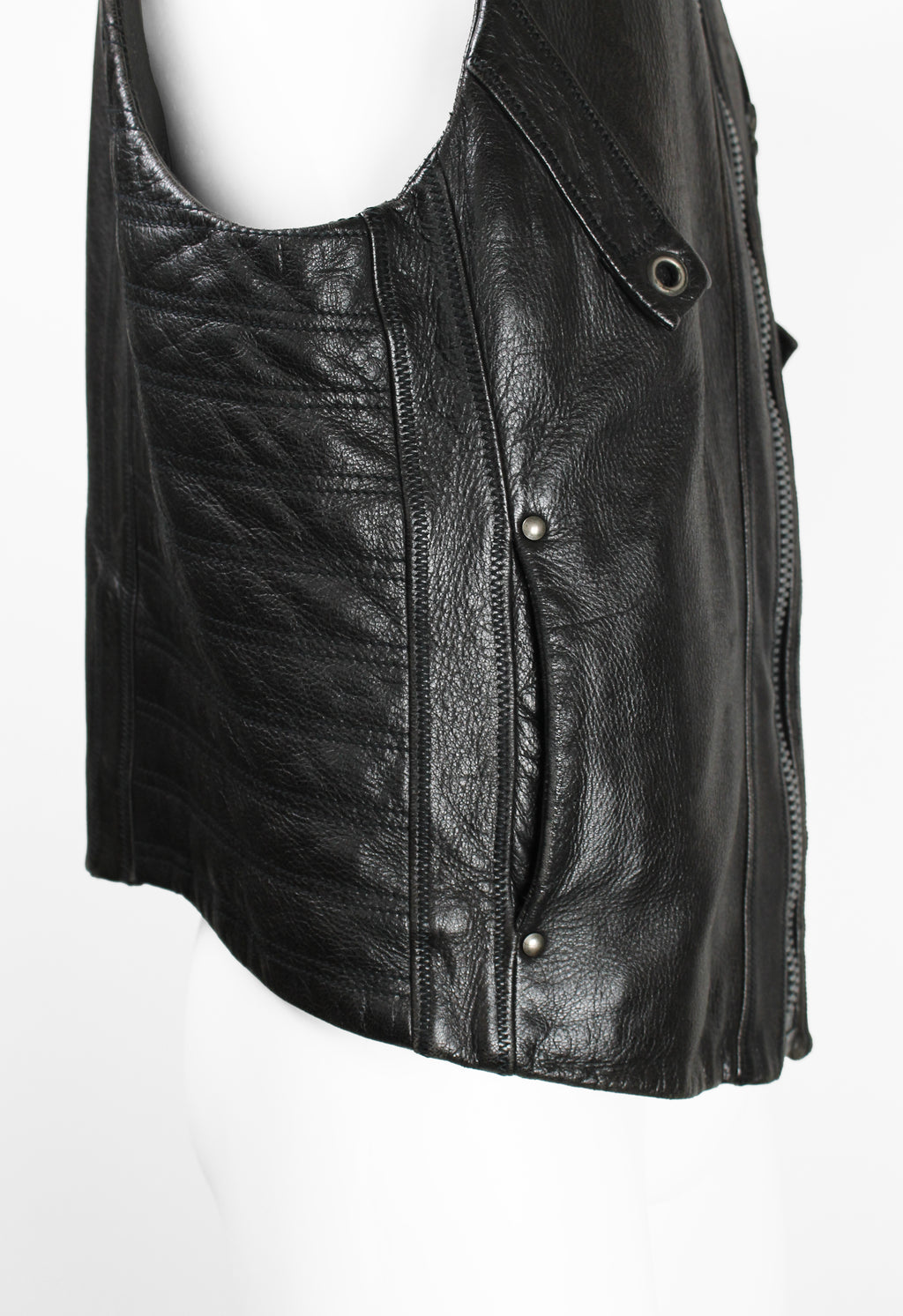 ISSEY MIYAKE MEN FW 1993 LEATHER BIKER VEST