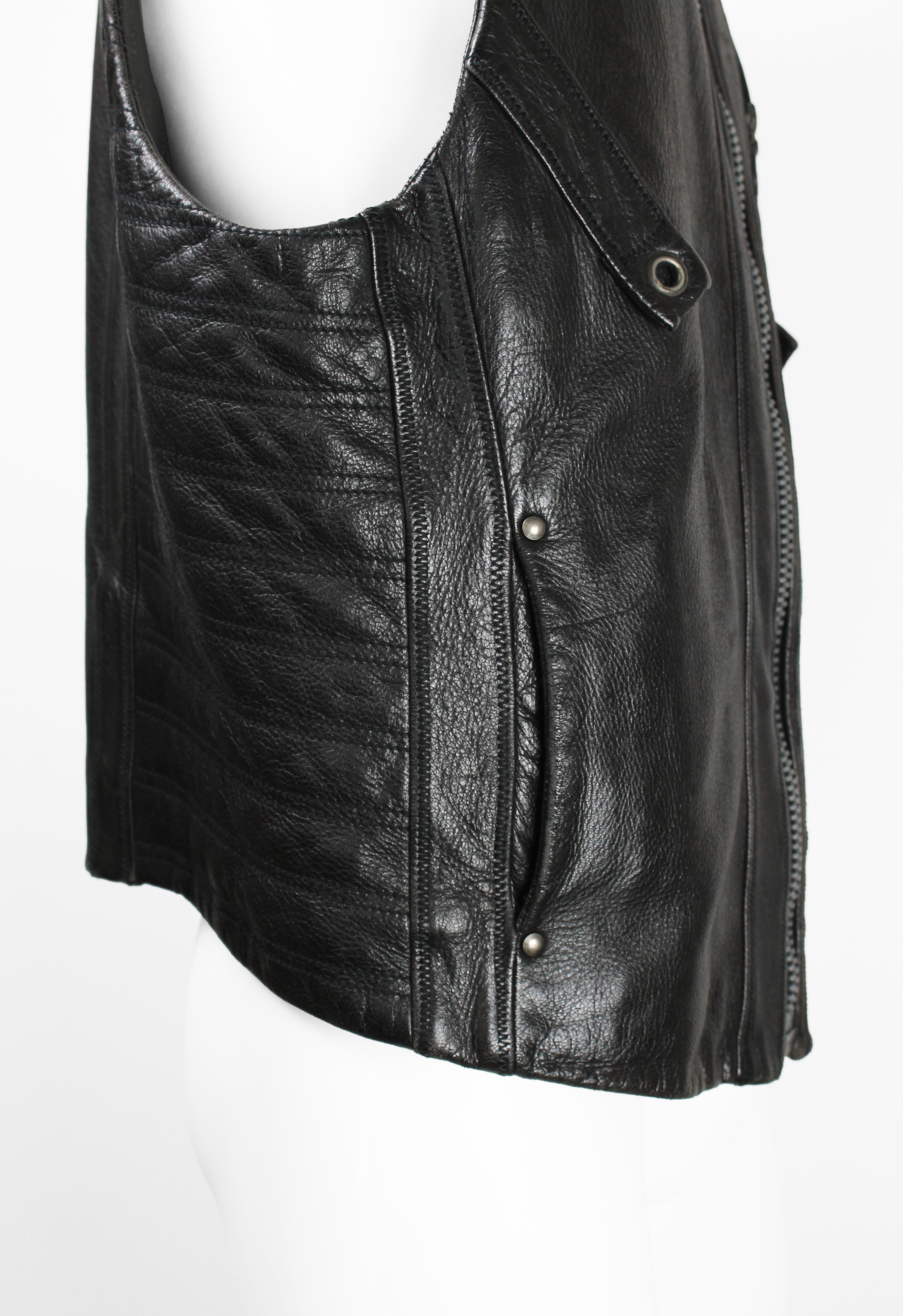 ISSEY MIYAKE MEN FW 1993 LEATHER BIKER VEST