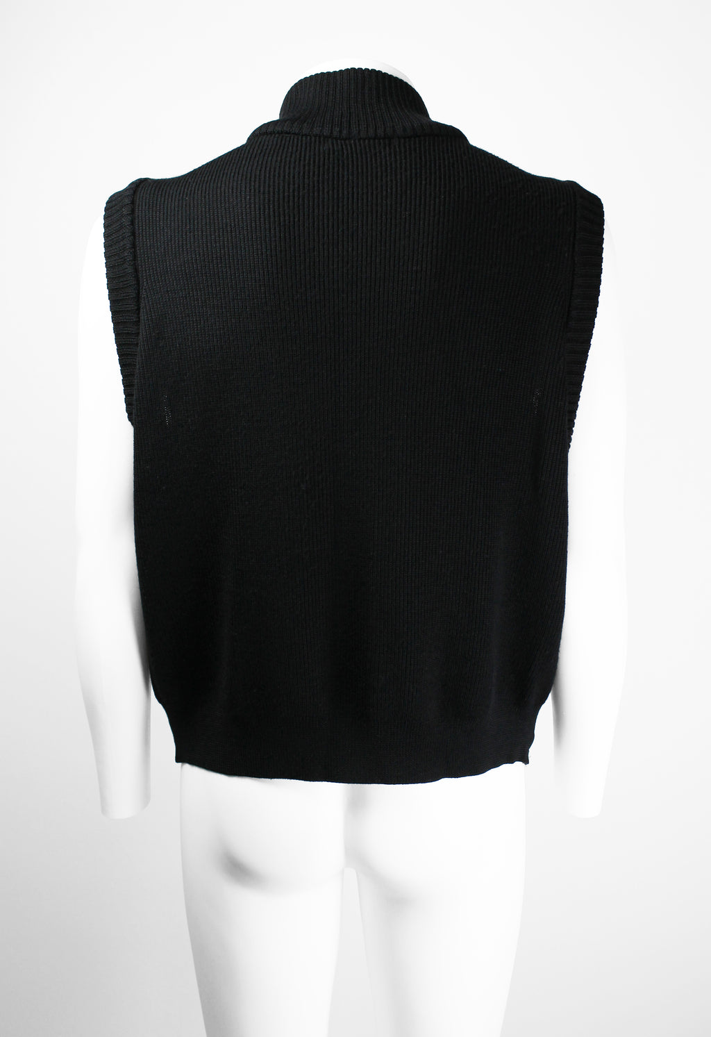 ISSEY MIYAKE MEN FW 2000 NYLON AND WOOL KNIT VEST