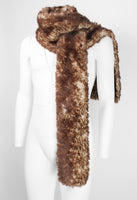 ISSEY MIYAKE MEN FW 2001 FAUX FUR SCARF