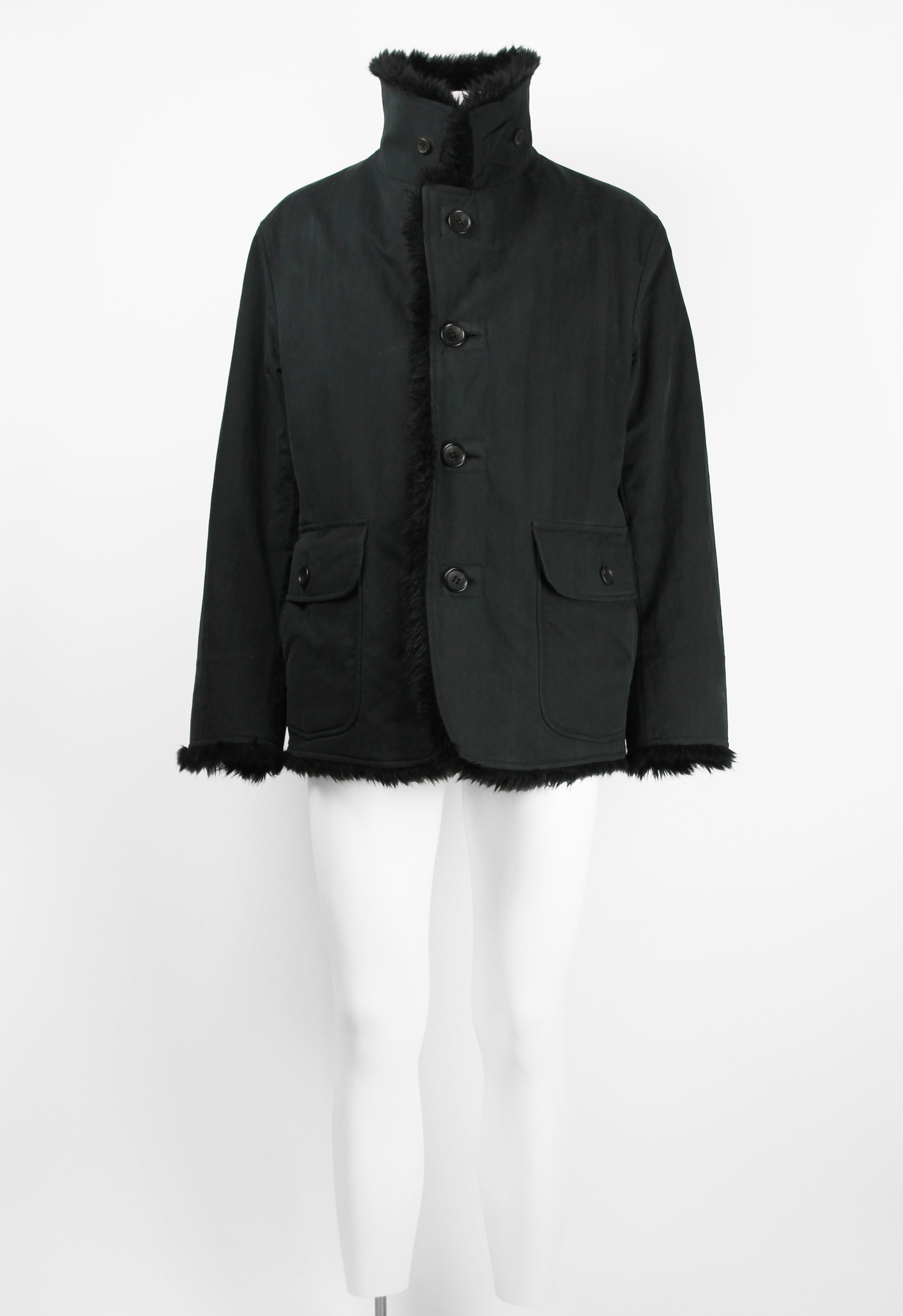 ISSEY MIYAKE MEN FW 2002 FAUX FUR JACKET