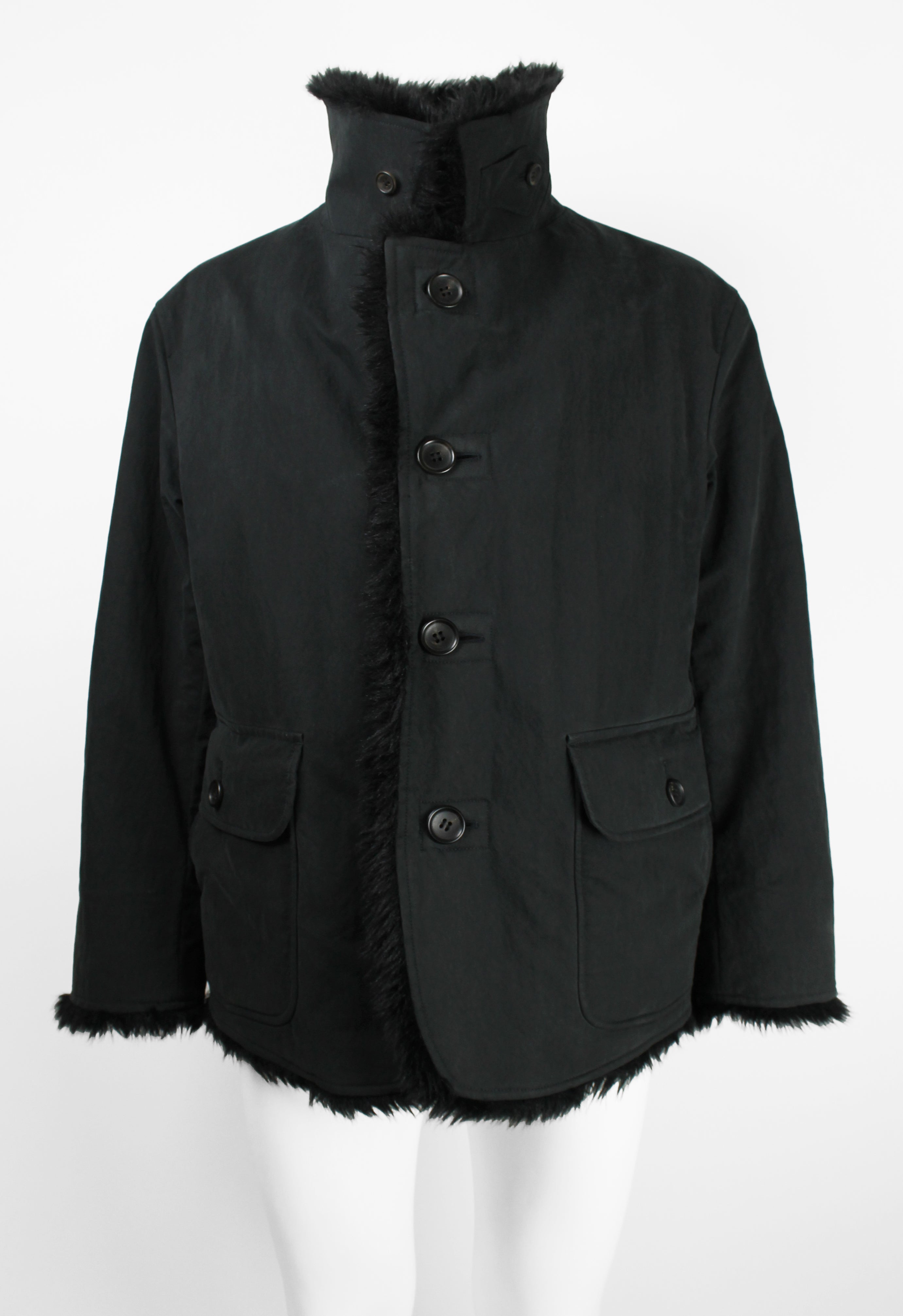 ISSEY MIYAKE MEN FW 2002 FAUX FUR JACKET
