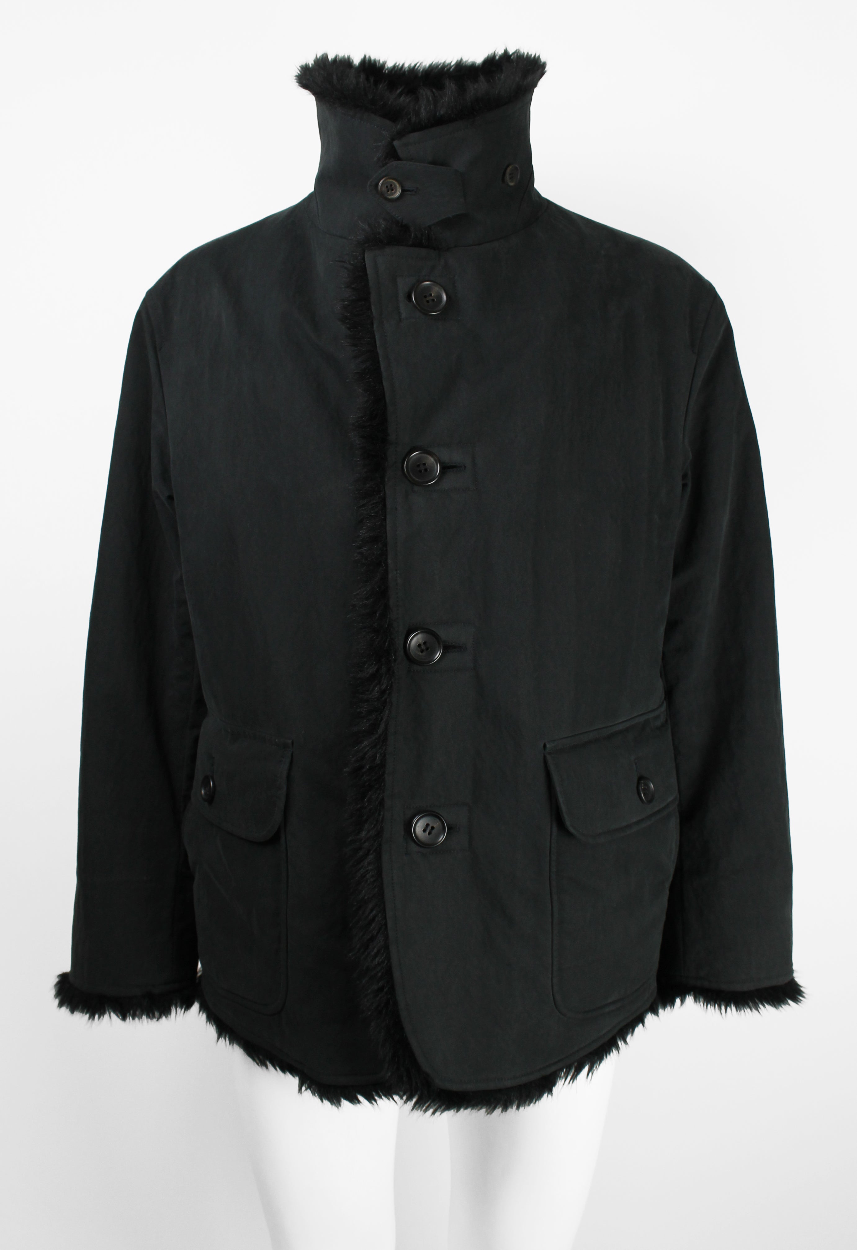 ISSEY MIYAKE MEN FW 2002 FAUX FUR JACKET