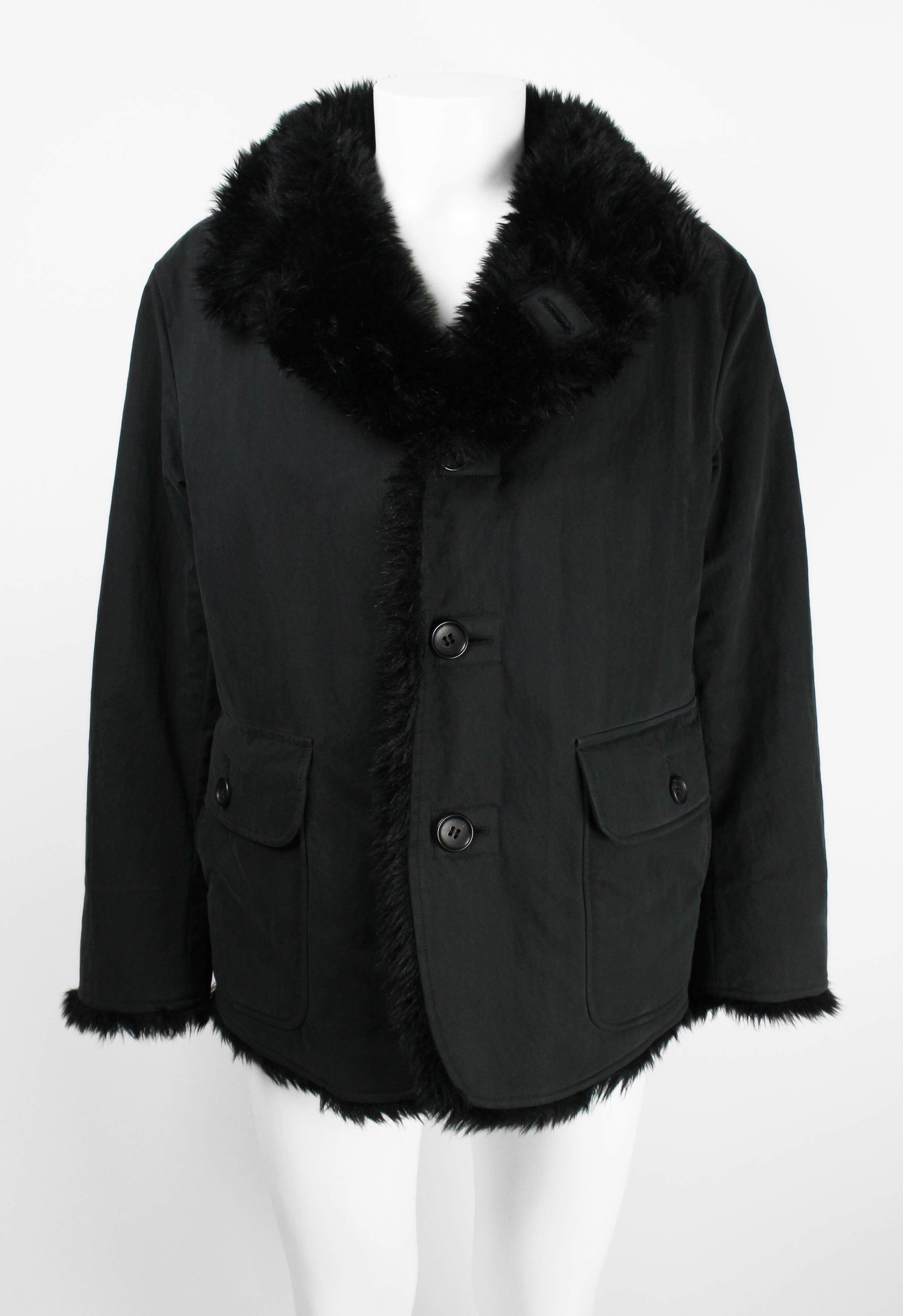 ISSEY MIYAKE MEN FW 2002 FAUX FUR JACKET