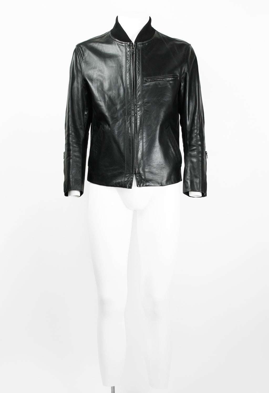 ISSEY MIYAKE MEN FW 2003 LEATHER JACKET