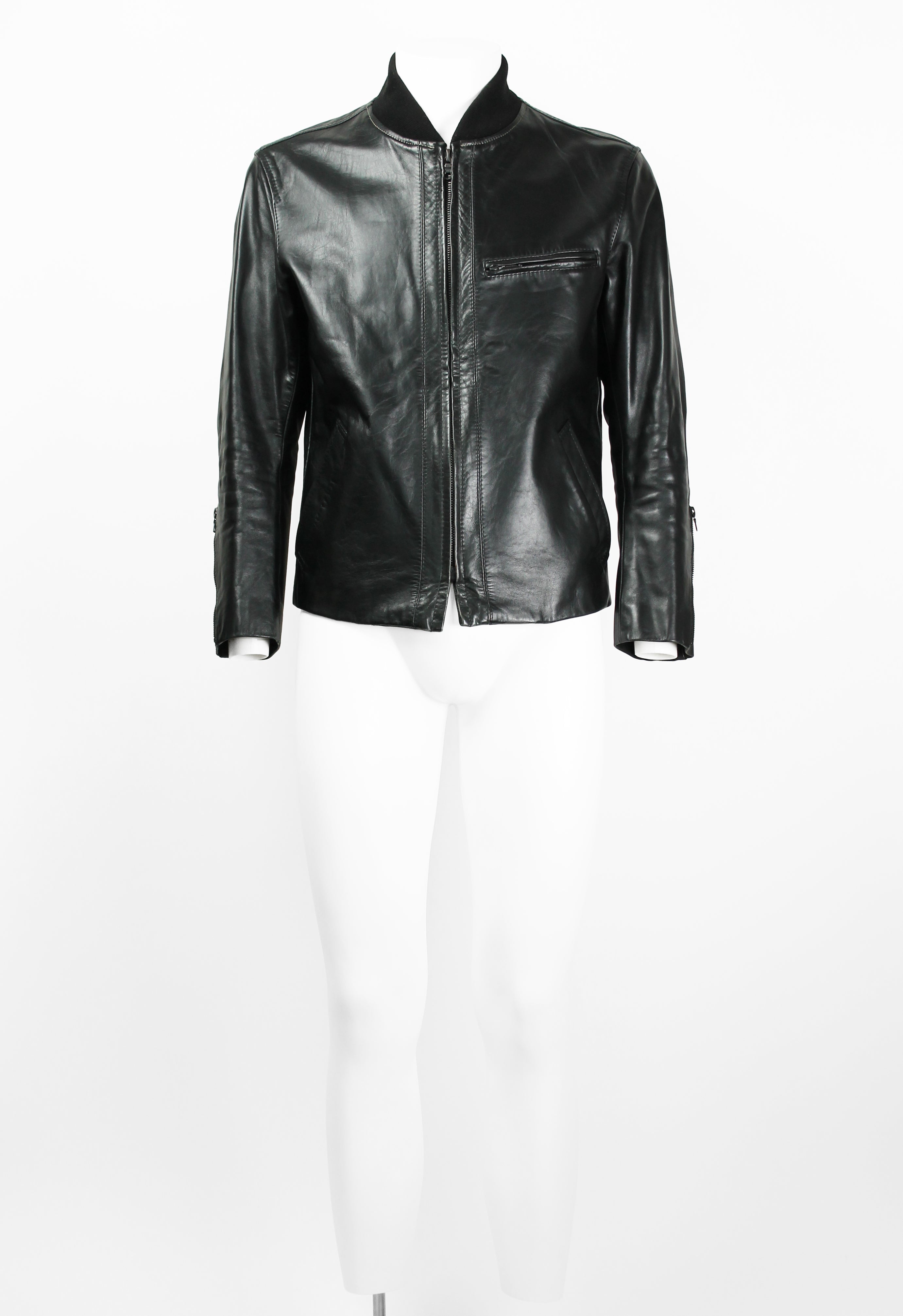 ISSEY MIYAKE MEN FW 2003 LEATHER JACKET