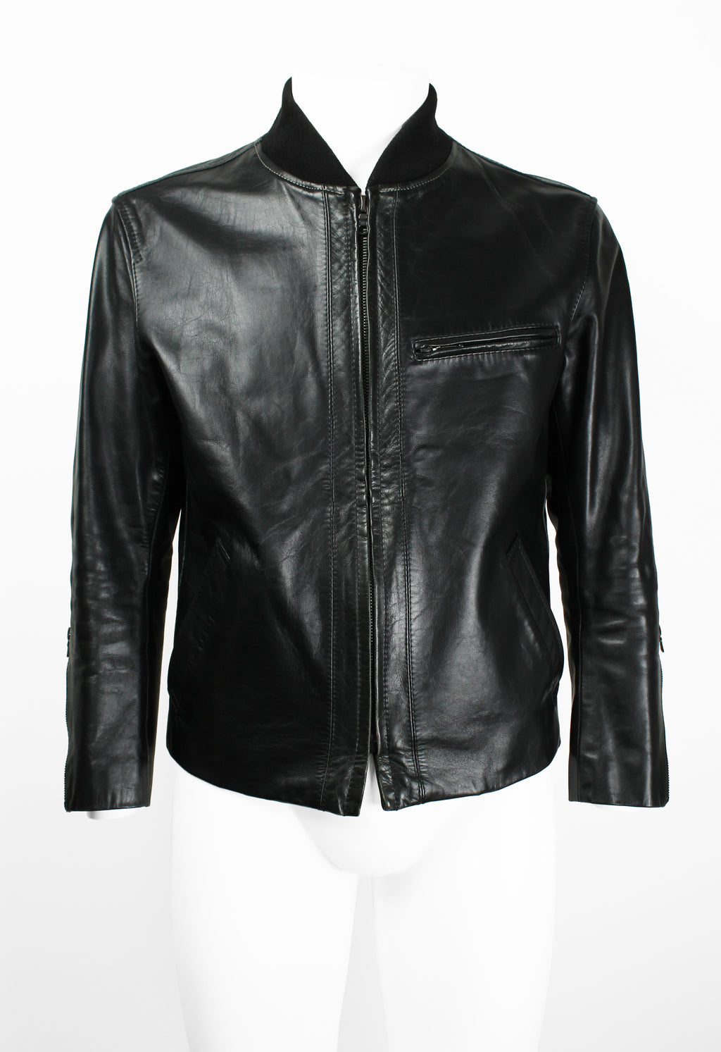 ISSEY MIYAKE MEN FW 2003 LEATHER JACKET