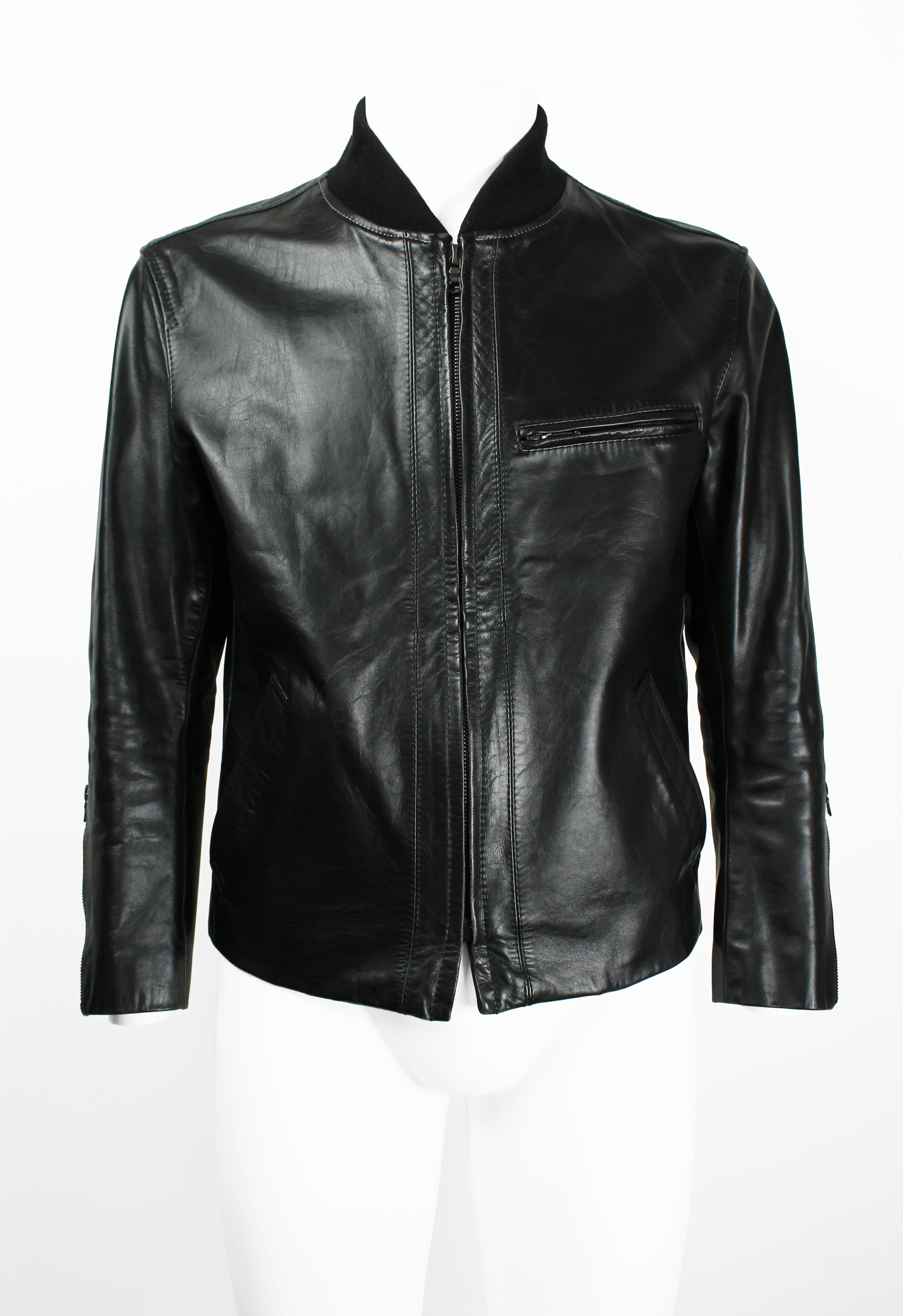 ISSEY MIYAKE MEN FW 2003 LEATHER JACKET