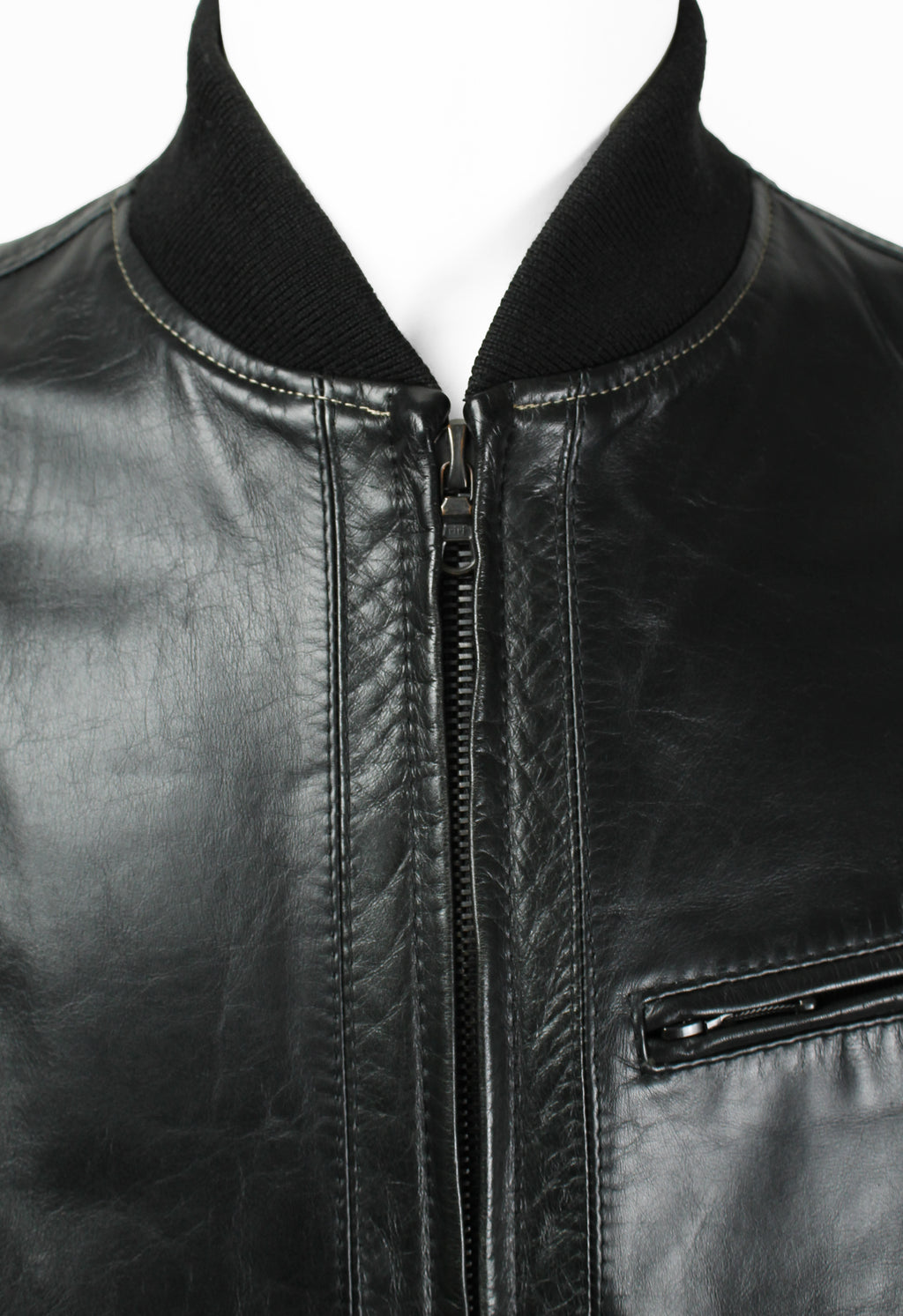 ISSEY MIYAKE MEN FW 2003 LEATHER JACKET