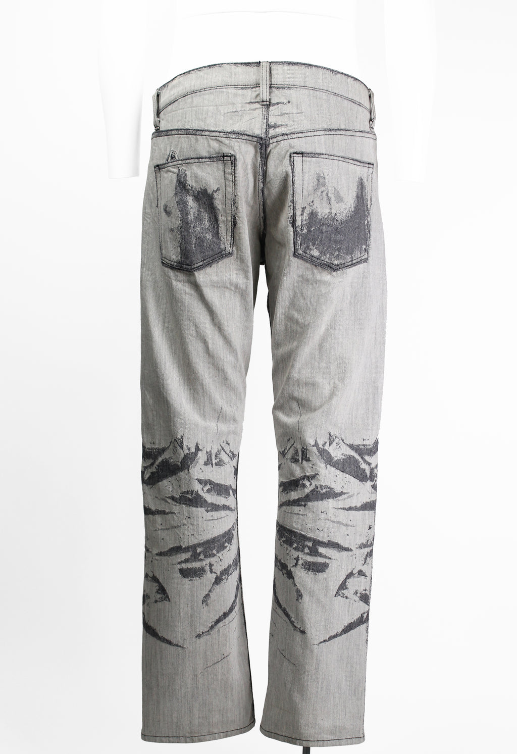 ISSEY MIYAKE MEN FW 2007 DISTRESSED ILLUSION JEANS