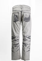 ISSEY MIYAKE MEN FW 2007 DISTRESSED ILLUSION JEANS