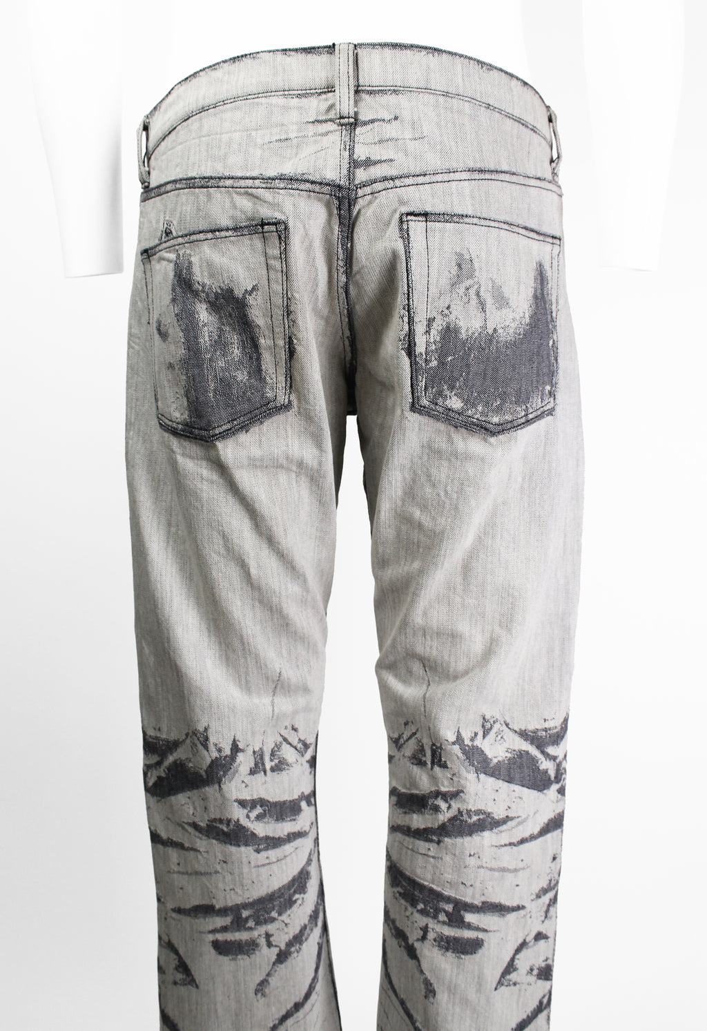 ISSEY MIYAKE MEN FW 2007 DISTRESSED ILLUSION JEANS