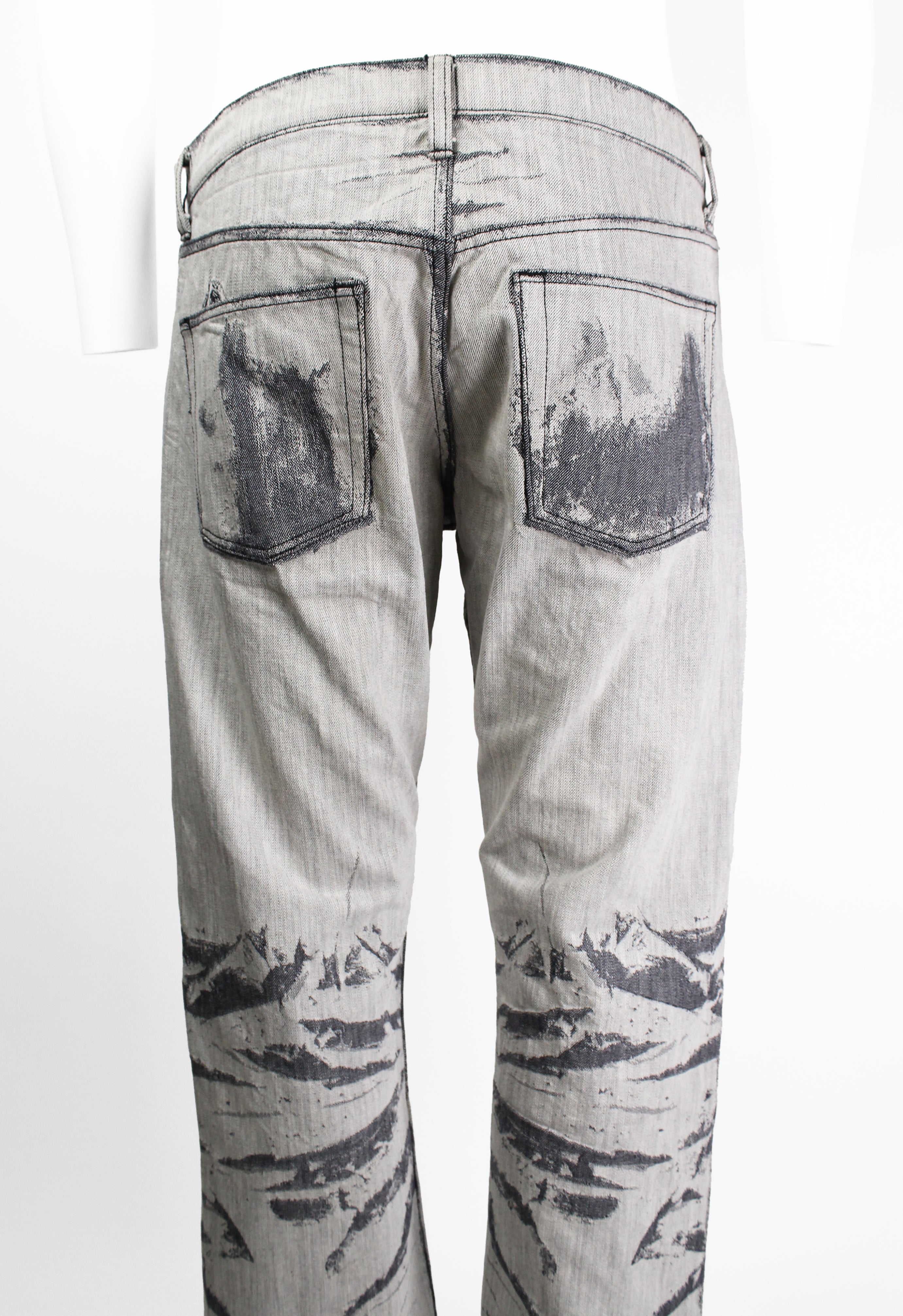 ISSEY MIYAKE MEN FW 2007 DISTRESSED ILLUSION JEANS