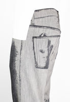 ISSEY MIYAKE MEN FW 2007 DISTRESSED ILLUSION JEANS