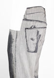 ISSEY MIYAKE MEN FW 2007 DISTRESSED ILLUSION JEANS