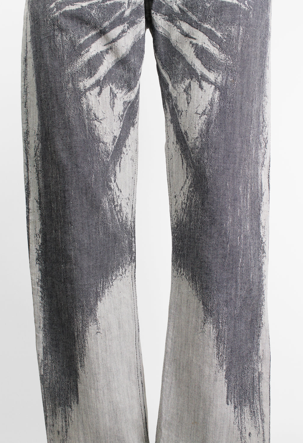 ISSEY MIYAKE MEN FW 2007 DISTRESSED ILLUSION JEANS