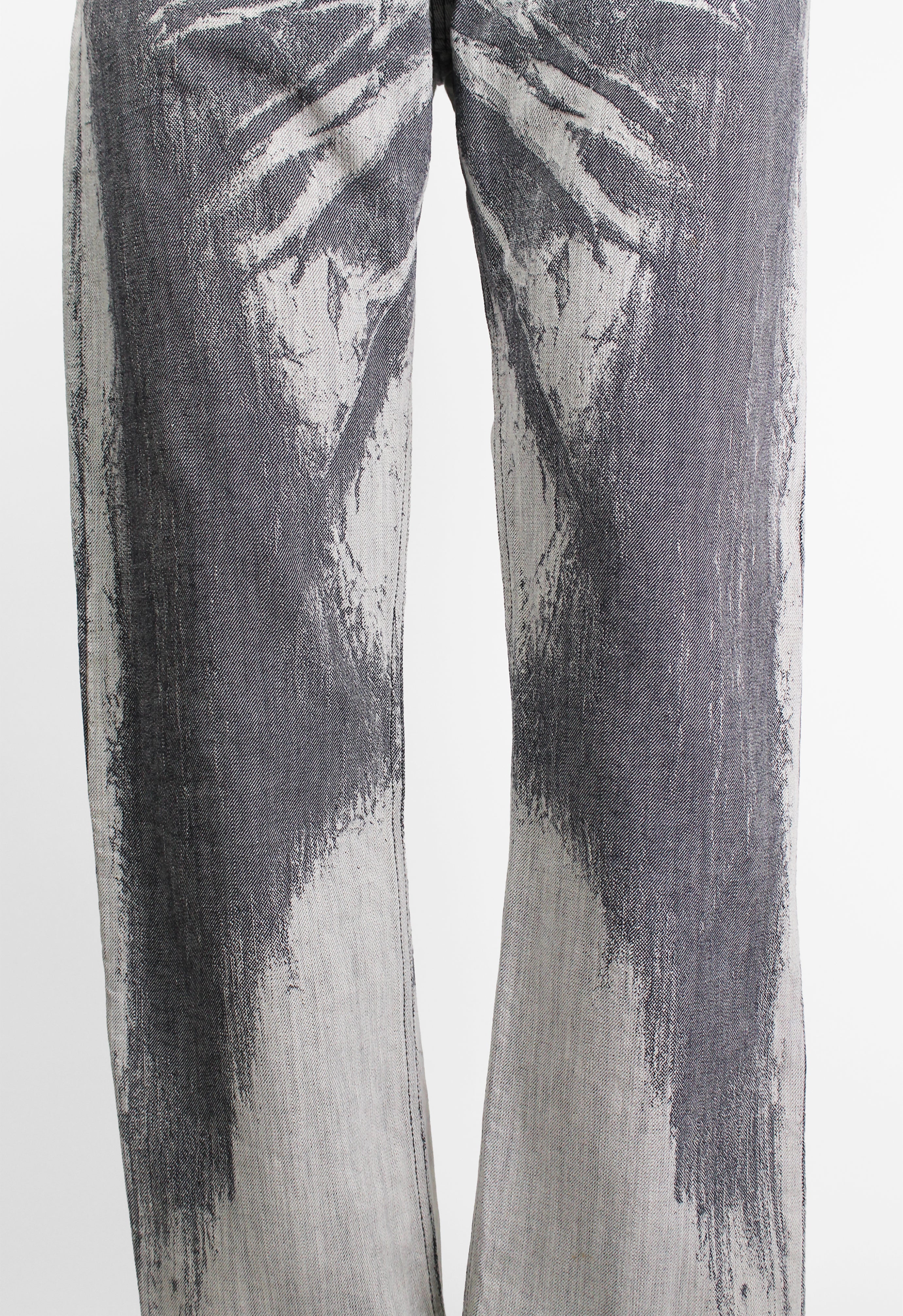 ISSEY MIYAKE MEN FW 2007 DISTRESSED ILLUSION JEANS