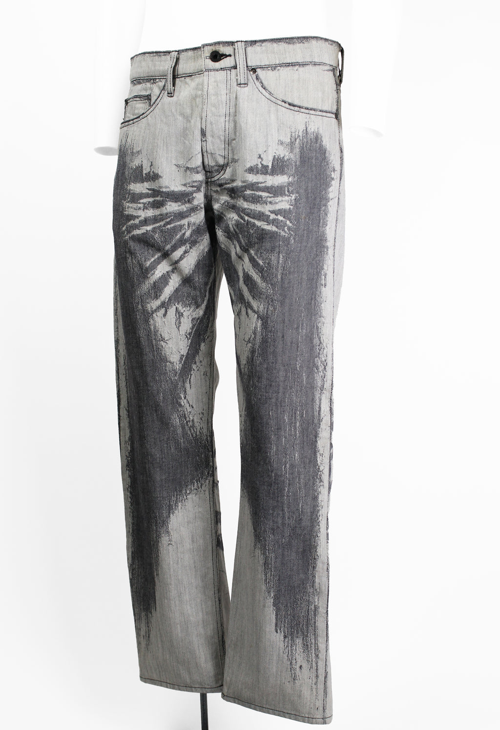 ISSEY MIYAKE MEN FW 2007 DISTRESSED ILLUSION JEANS