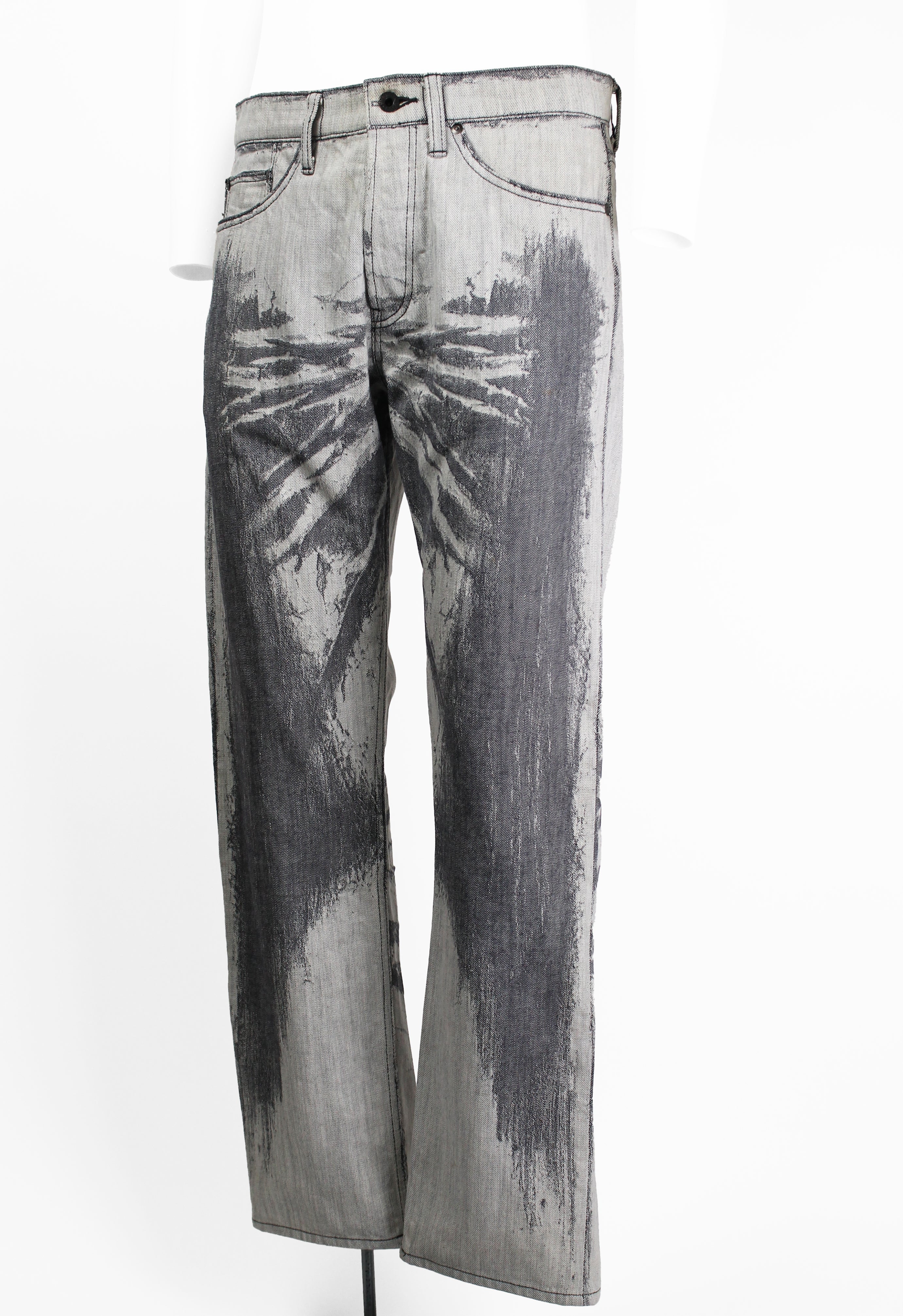 ISSEY MIYAKE MEN FW 2007 DISTRESSED ILLUSION JEANS