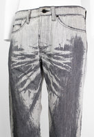 ISSEY MIYAKE MEN FW 2007 DISTRESSED ILLUSION JEANS