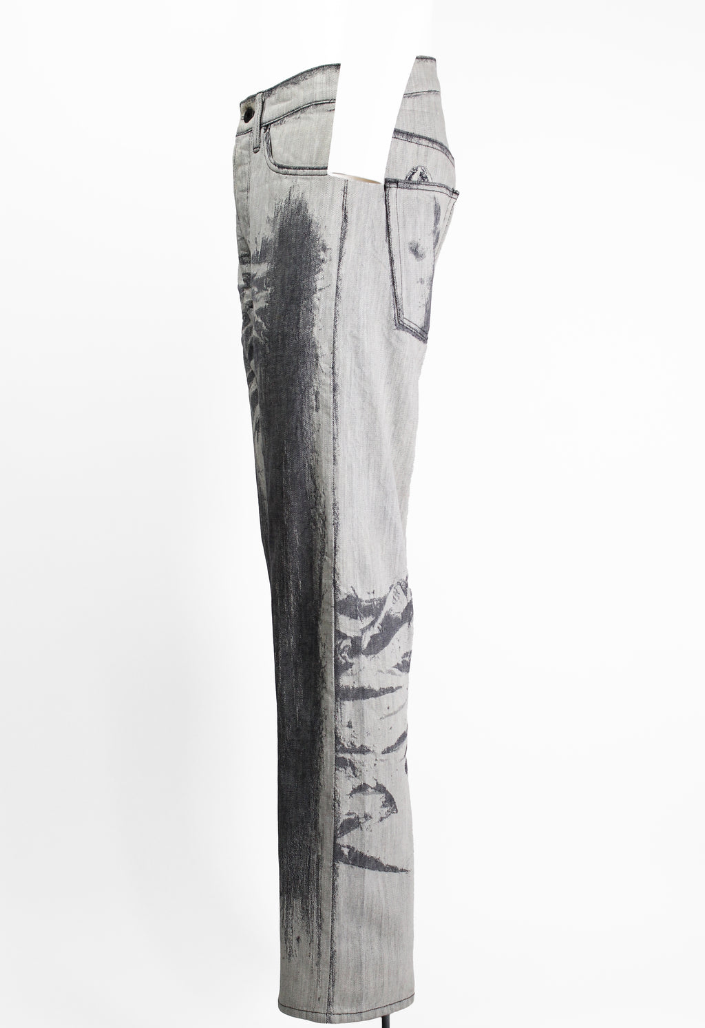 ISSEY MIYAKE MEN FW 2007 DISTRESSED ILLUSION JEANS