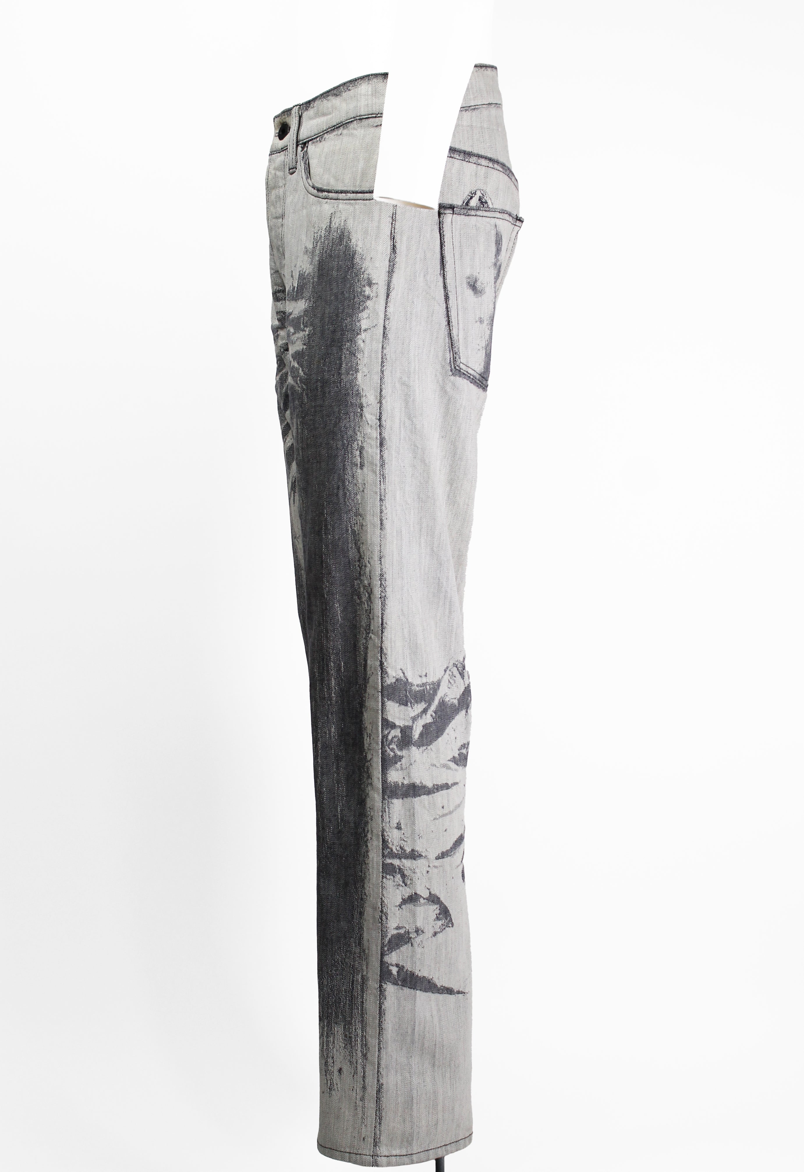 ISSEY MIYAKE MEN FW 2007 DISTRESSED ILLUSION JEANS