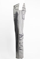 ISSEY MIYAKE MEN FW 2007 DISTRESSED ILLUSION JEANS