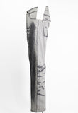 ISSEY MIYAKE MEN FW 2007 DISTRESSED ILLUSION JEANS