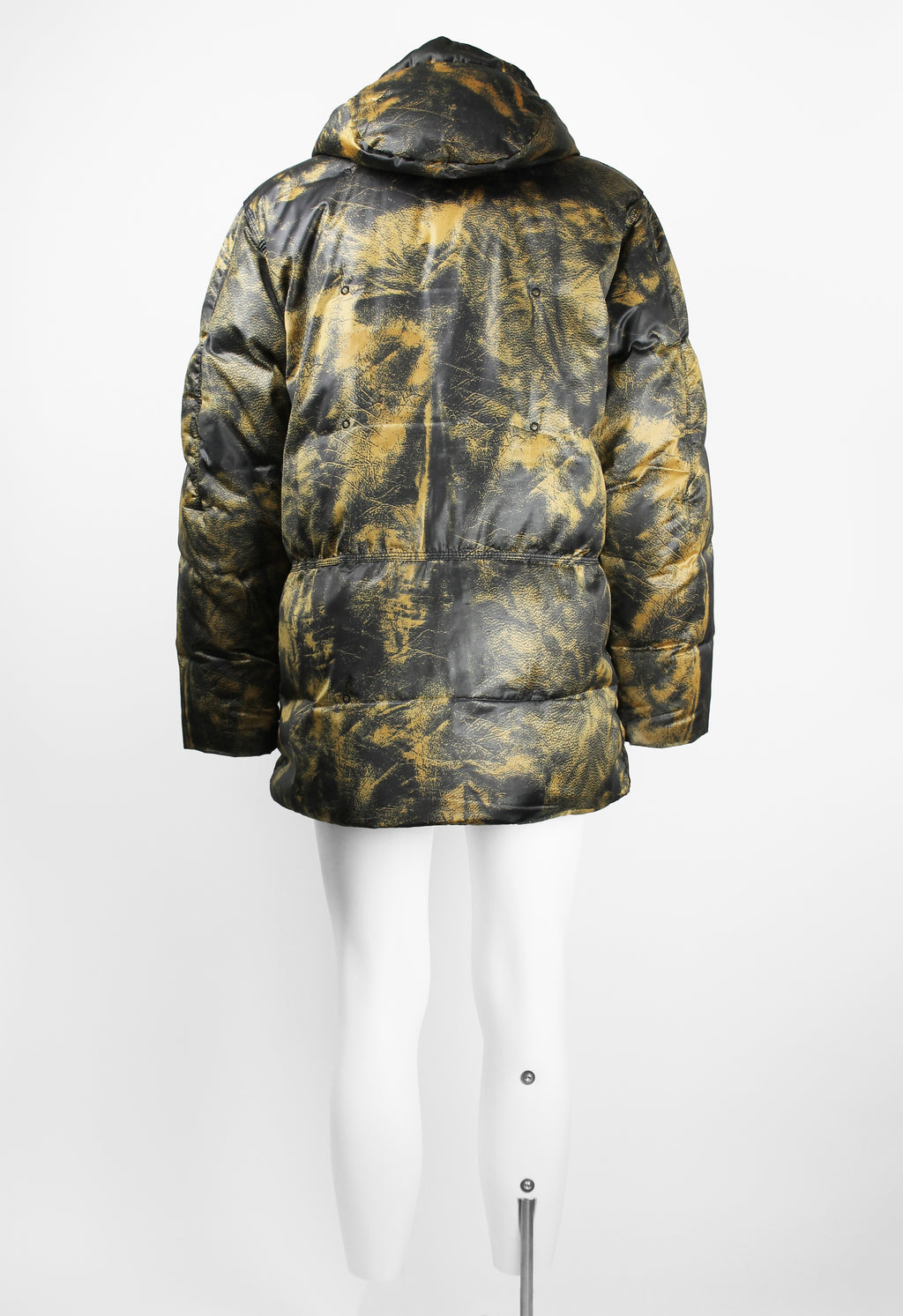 ISSEY MIYAKE MEN FW 2007 TROMPE L'OEIL PRINTED LEATHER DOWN COAT