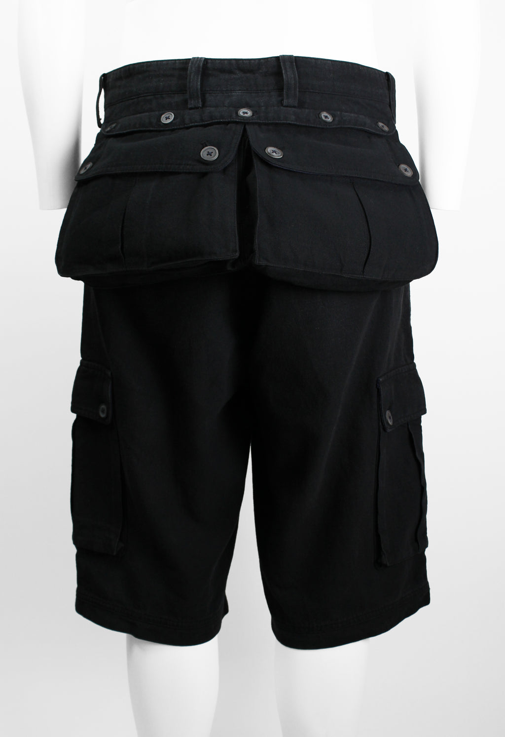 ISSEY MIYAKE MEN SS 2004 DETACHABLE POUCH CARGO SHORTS