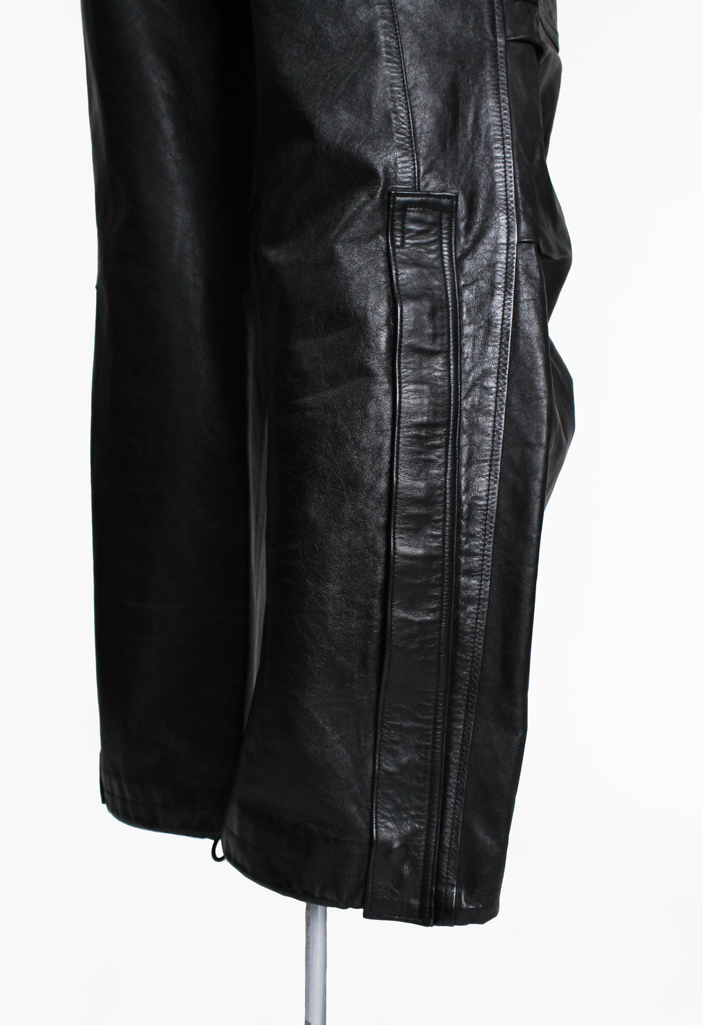 ISSEY MIYAKE MEN SS 2007 LEATHER CARGO TROUSERS