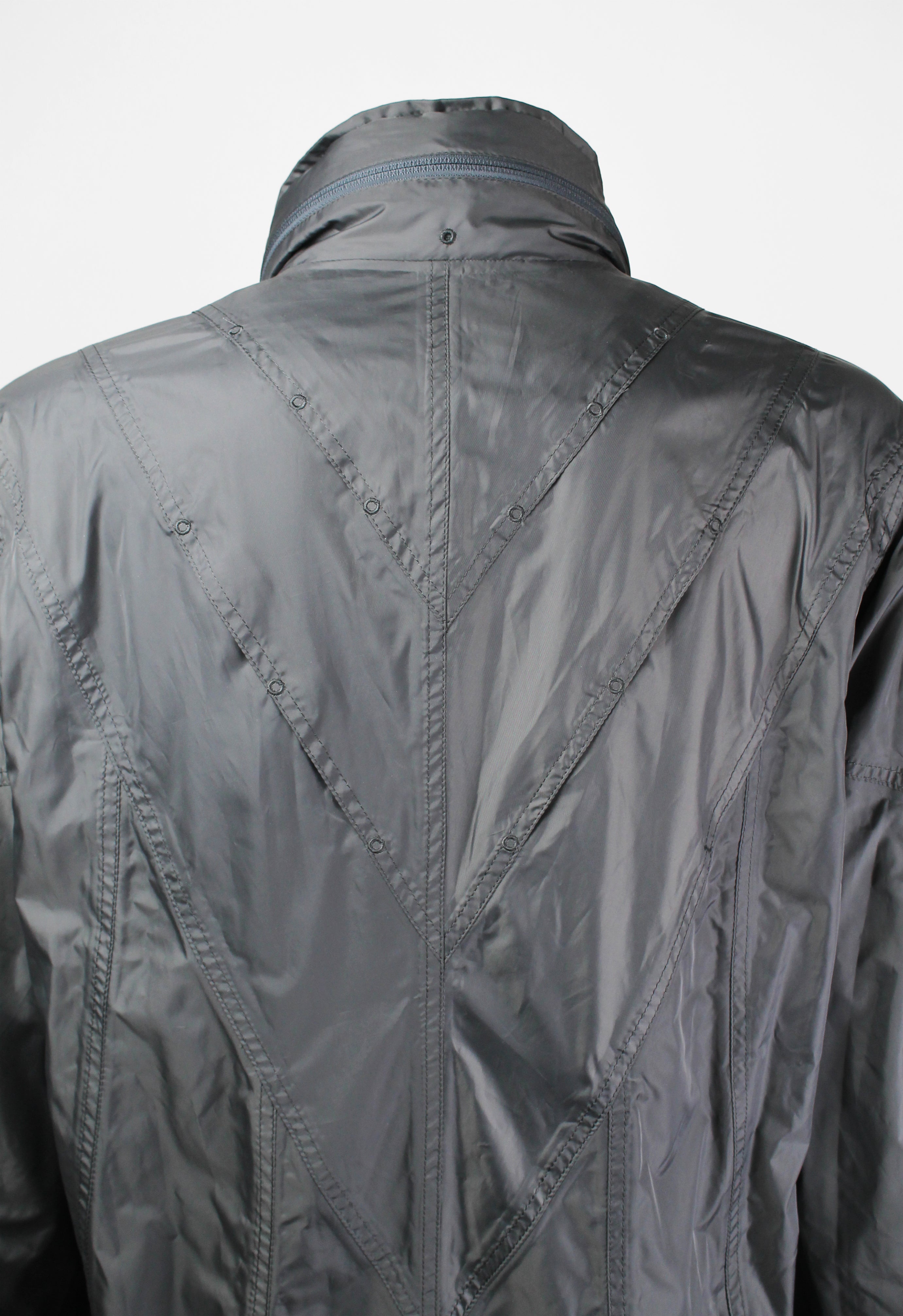 ISSEY MIYAKE MEN SS 2008 LONG MULTI POCKET TECHNICAL COAT