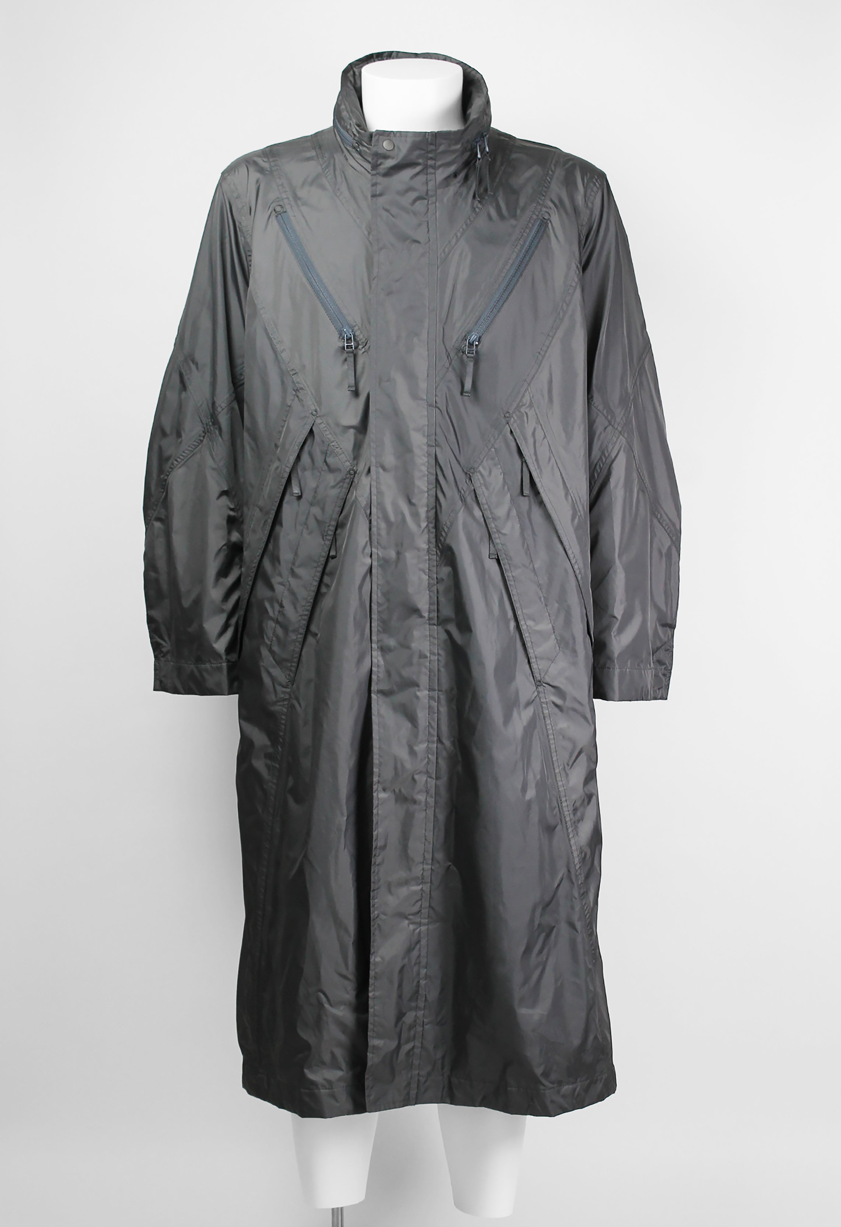 ISSEY MIYAKE MEN SS 2008 LONG MULTI POCKET TECHNICAL COAT