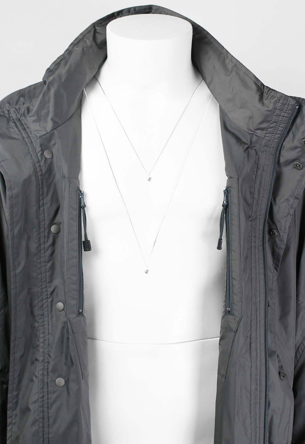 ISSEY MIYAKE MEN SS 2008 LONG MULTI POCKET TECHNICAL COAT