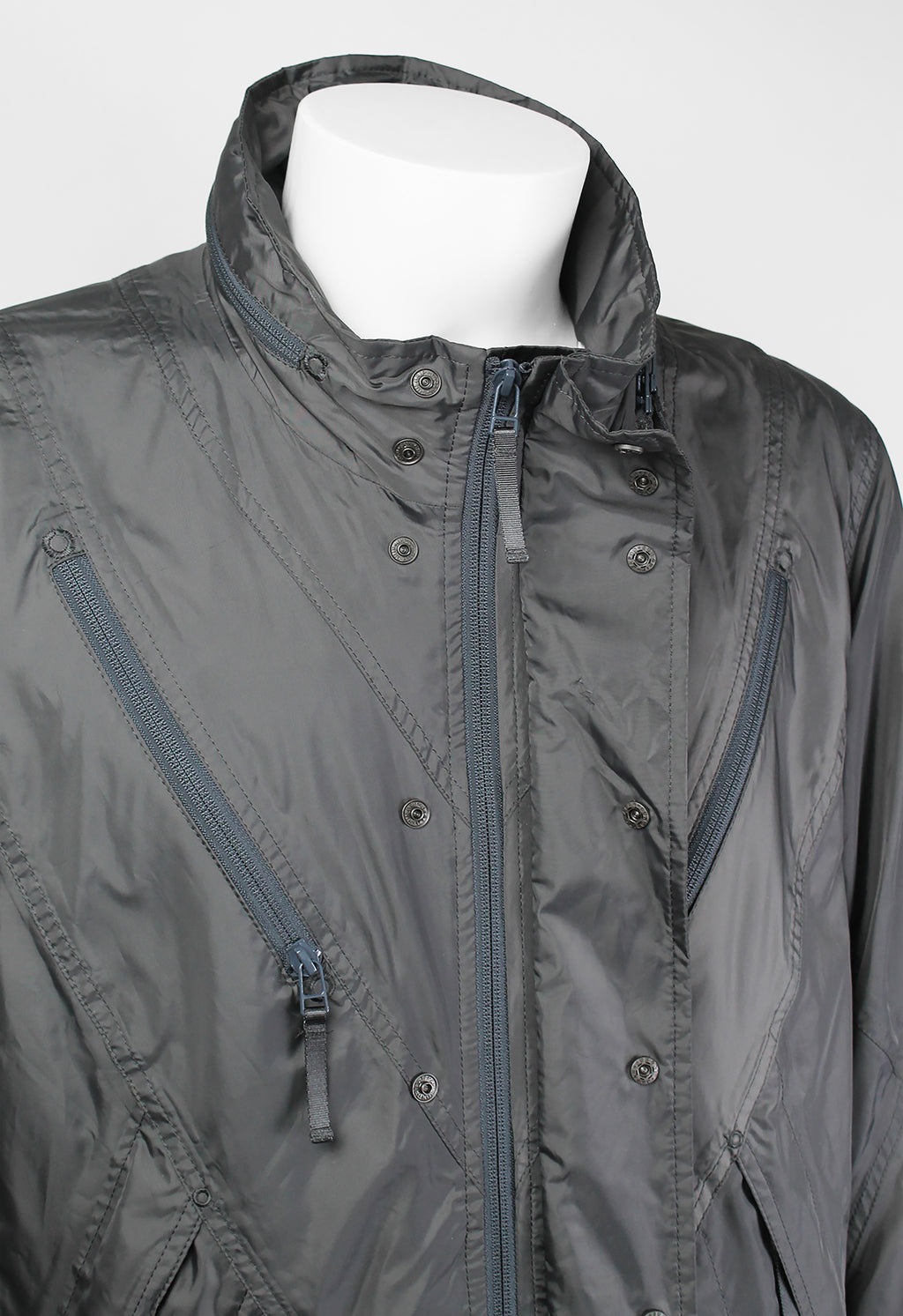 ISSEY MIYAKE MEN SS 2008 LONG MULTI POCKET TECHNICAL COAT