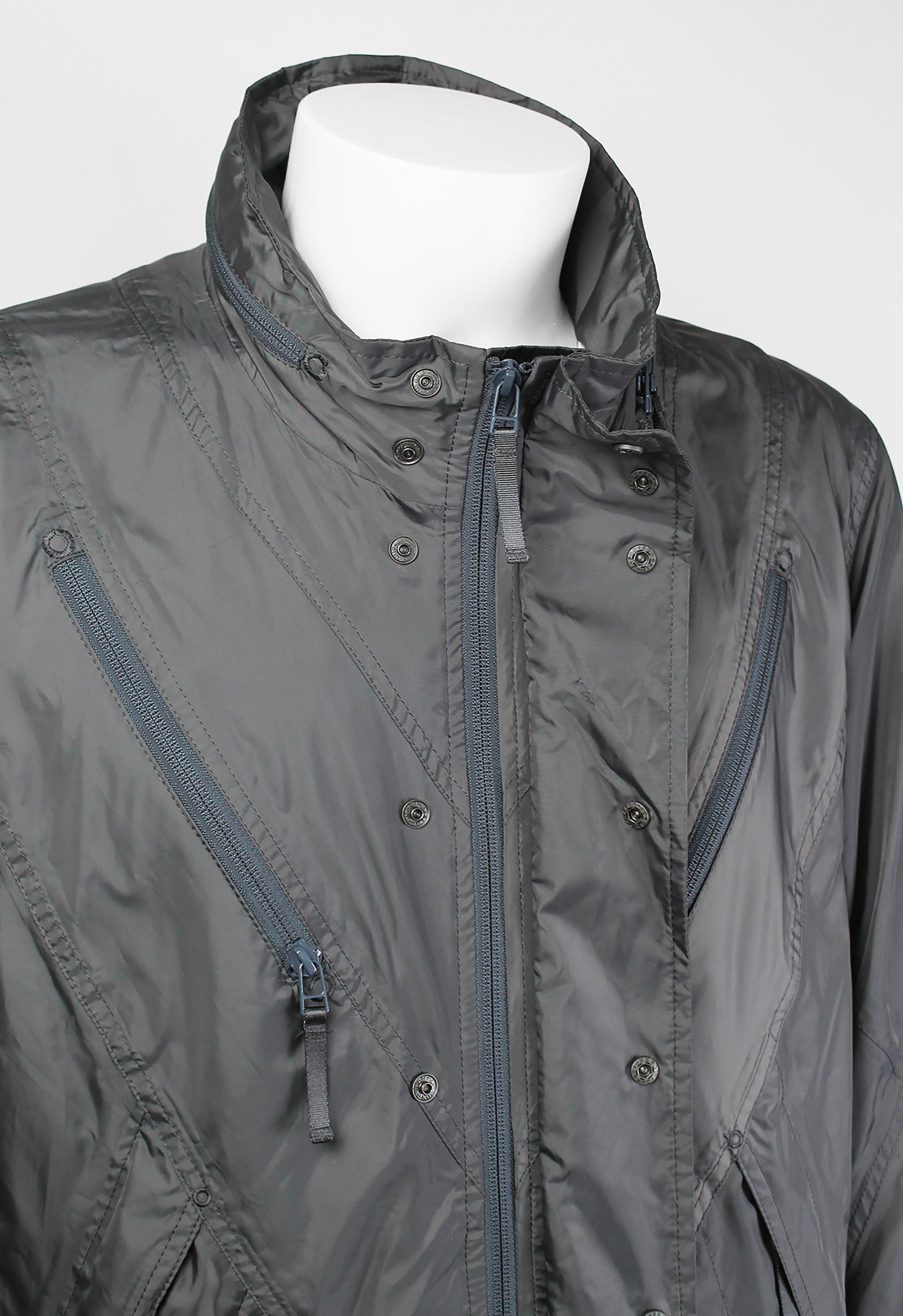 ISSEY MIYAKE MEN SS 2008 LONG MULTI POCKET TECHNICAL COAT