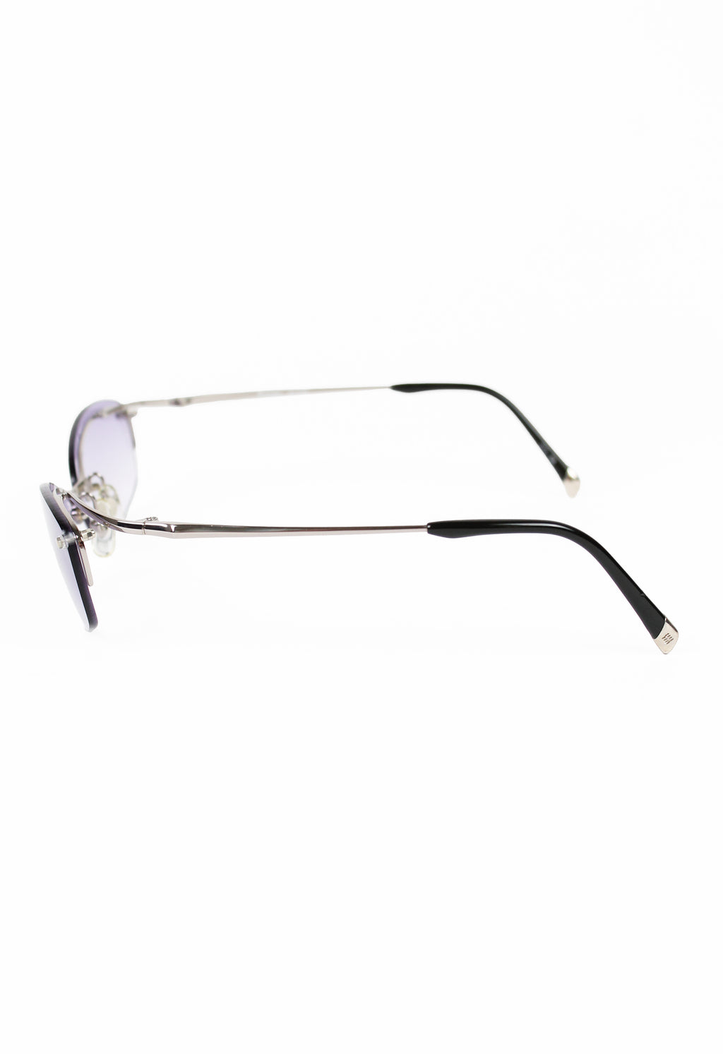 ISSEY MIYAKE PURPLE SUSPENDED SILVER TIP SUNGLASSES