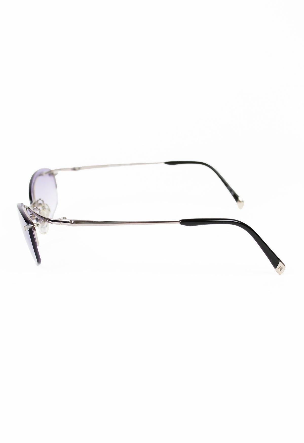 ISSEY MIYAKE PURPLE SUSPENDED SILVER TIP SUNGLASSES