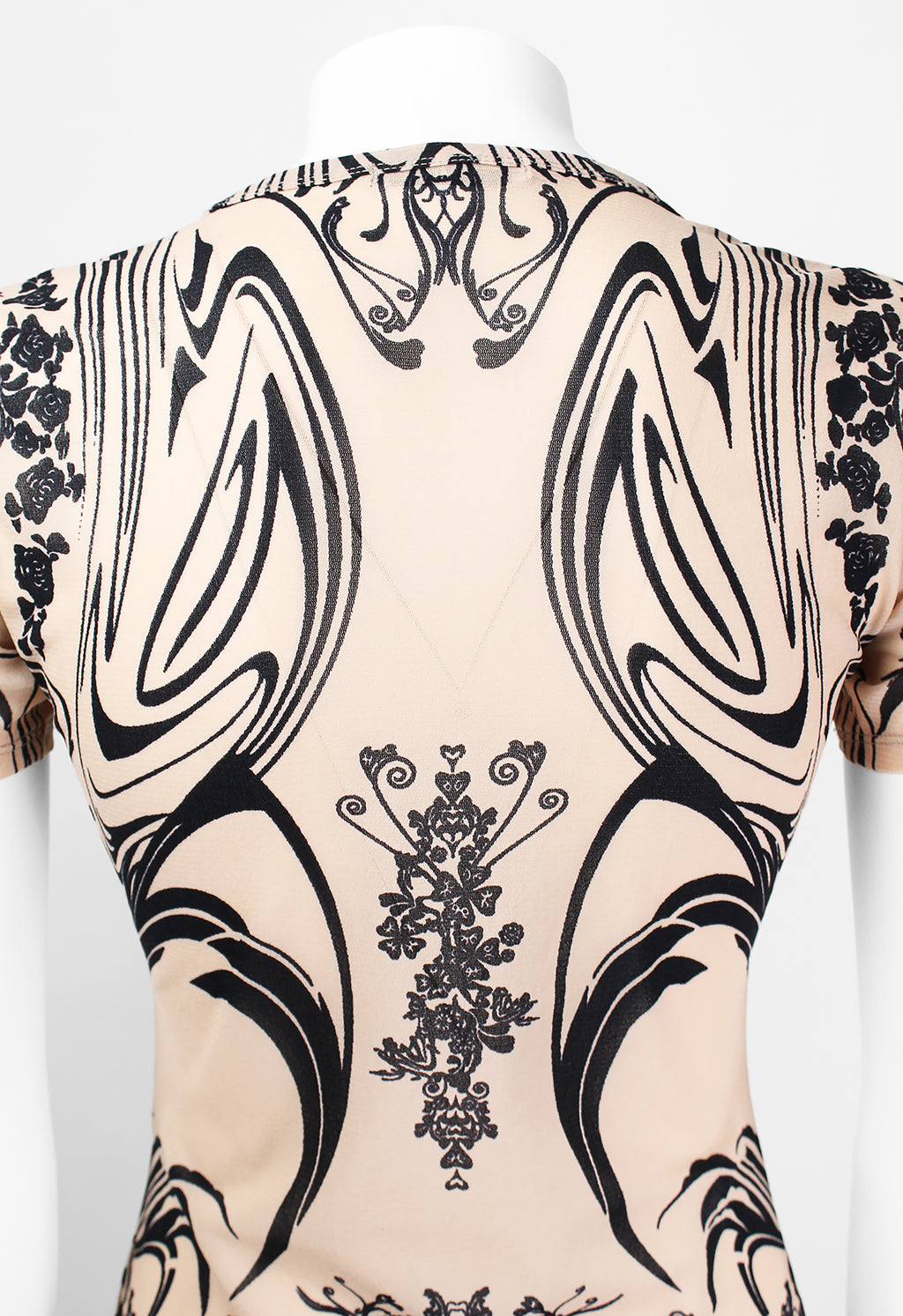 ISSEY MIYAKE SS 2004 MESH TATTOO TOP