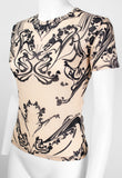 ISSEY MIYAKE SS 2004 MESH TATTOO TOP