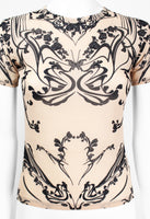 ISSEY MIYAKE SS 2004 MESH TATTOO TOP