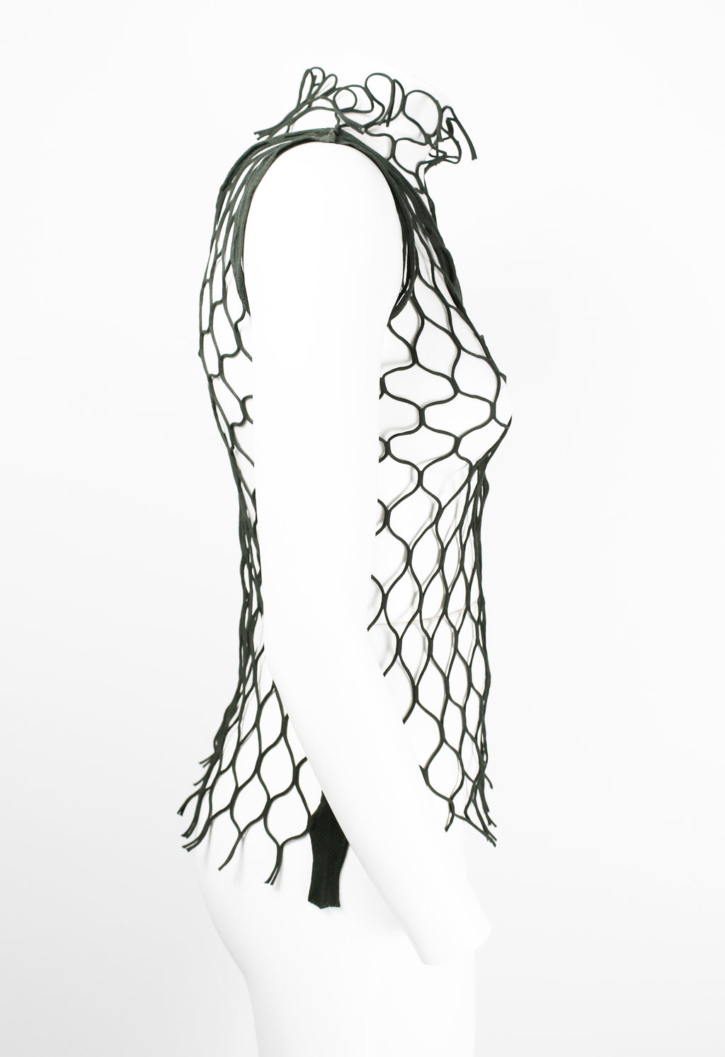 ISSEY MIYAKE SS 2006 KHAKI MESH TOP