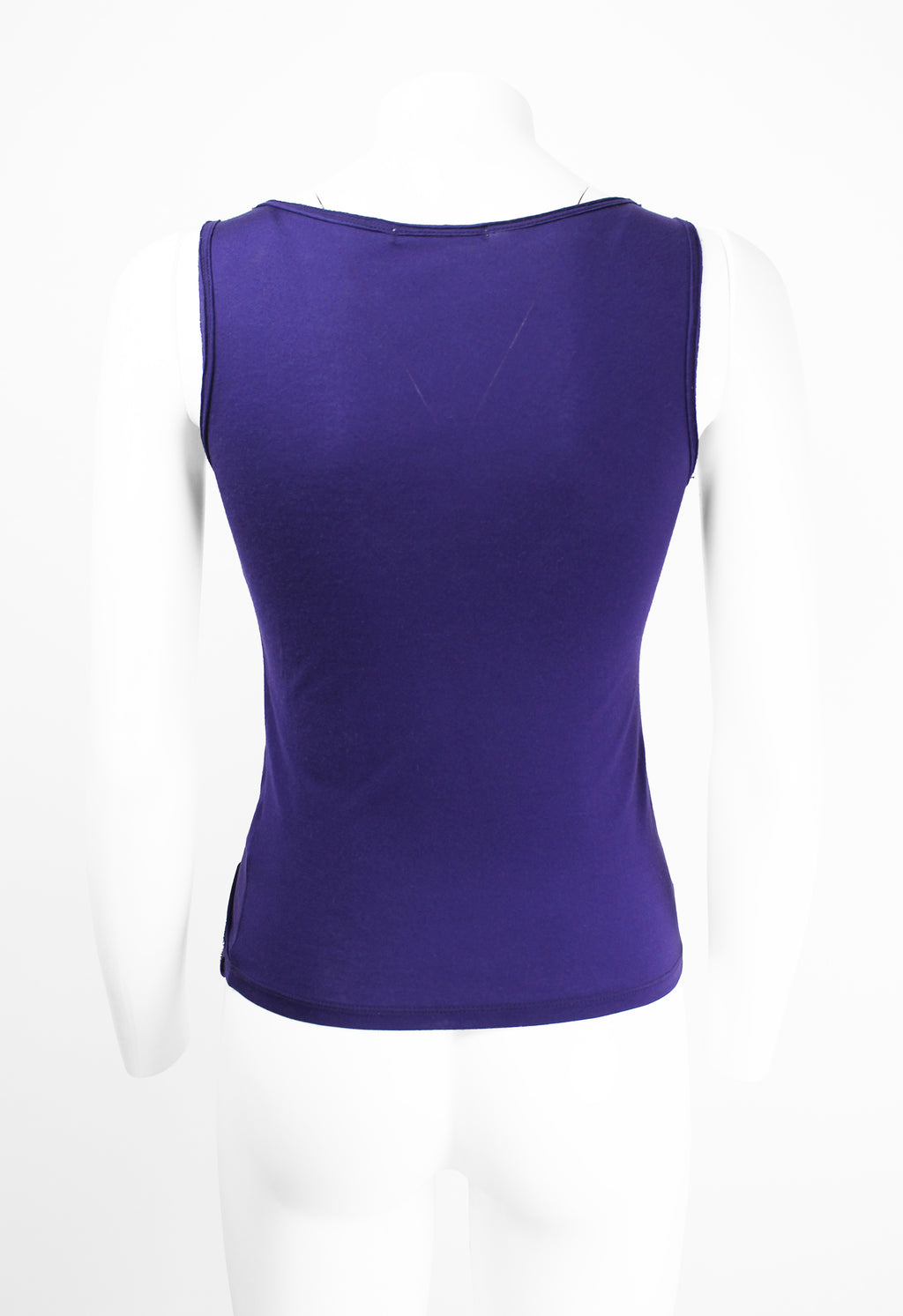 ISSEY MIYAKE SS 2005 PURPLE GATHERED VEST