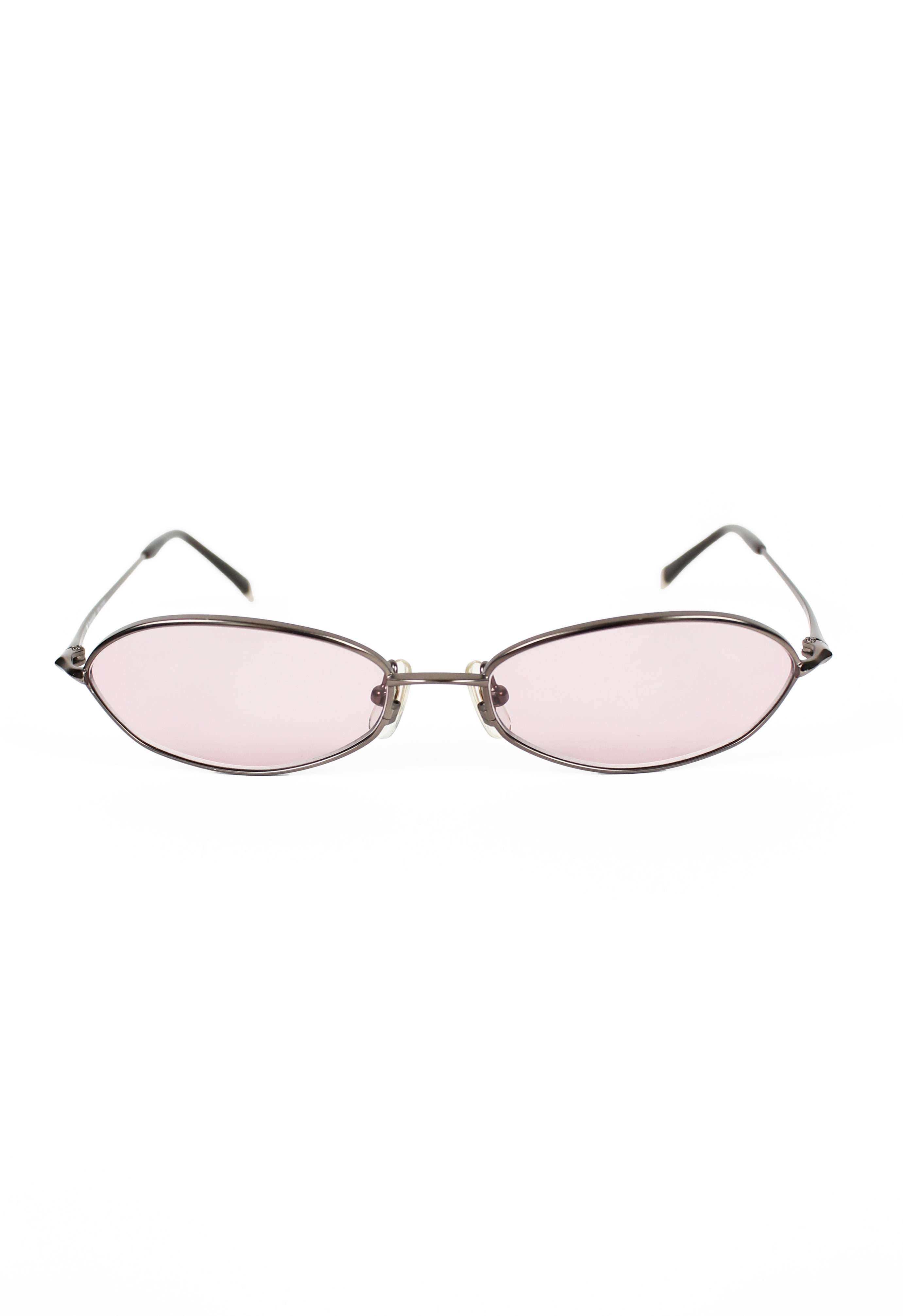 ISSEY MIYAKE ANGULAR SILVER TIP SUNGLASSES
