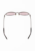 ISSEY MIYAKE ANGULAR SILVER TIP SUNGLASSES