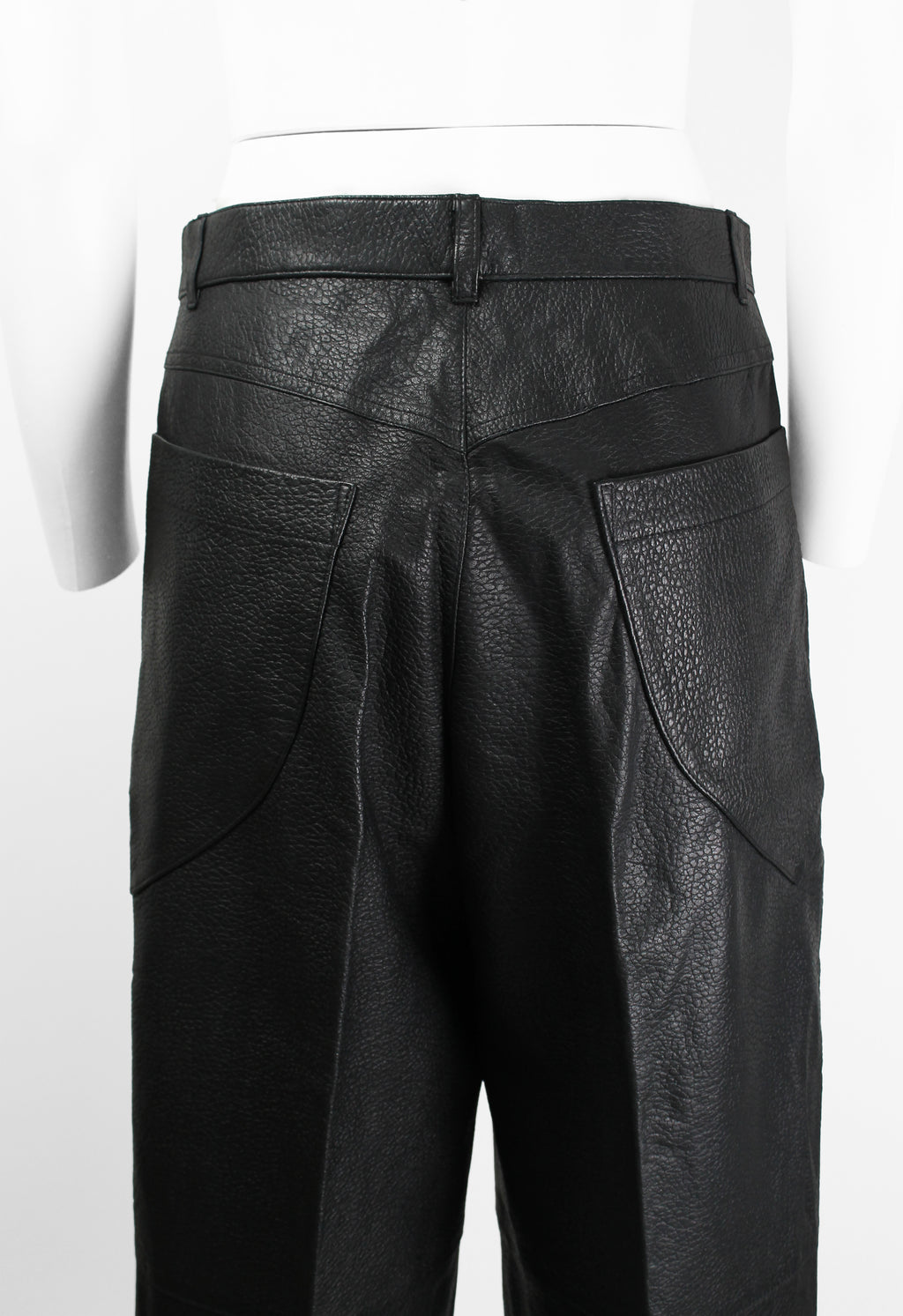 ISSEY MIYAKE 1980'S LEATHER TROUSERS