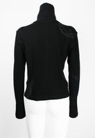 ISSEY MIYAKE FW 2004 BLACK GRAPHIC DOUBLE ZIP SWEATER