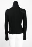 ISSEY MIYAKE FW 2004 BLACK GRAPHIC DOUBLE ZIP SWEATER